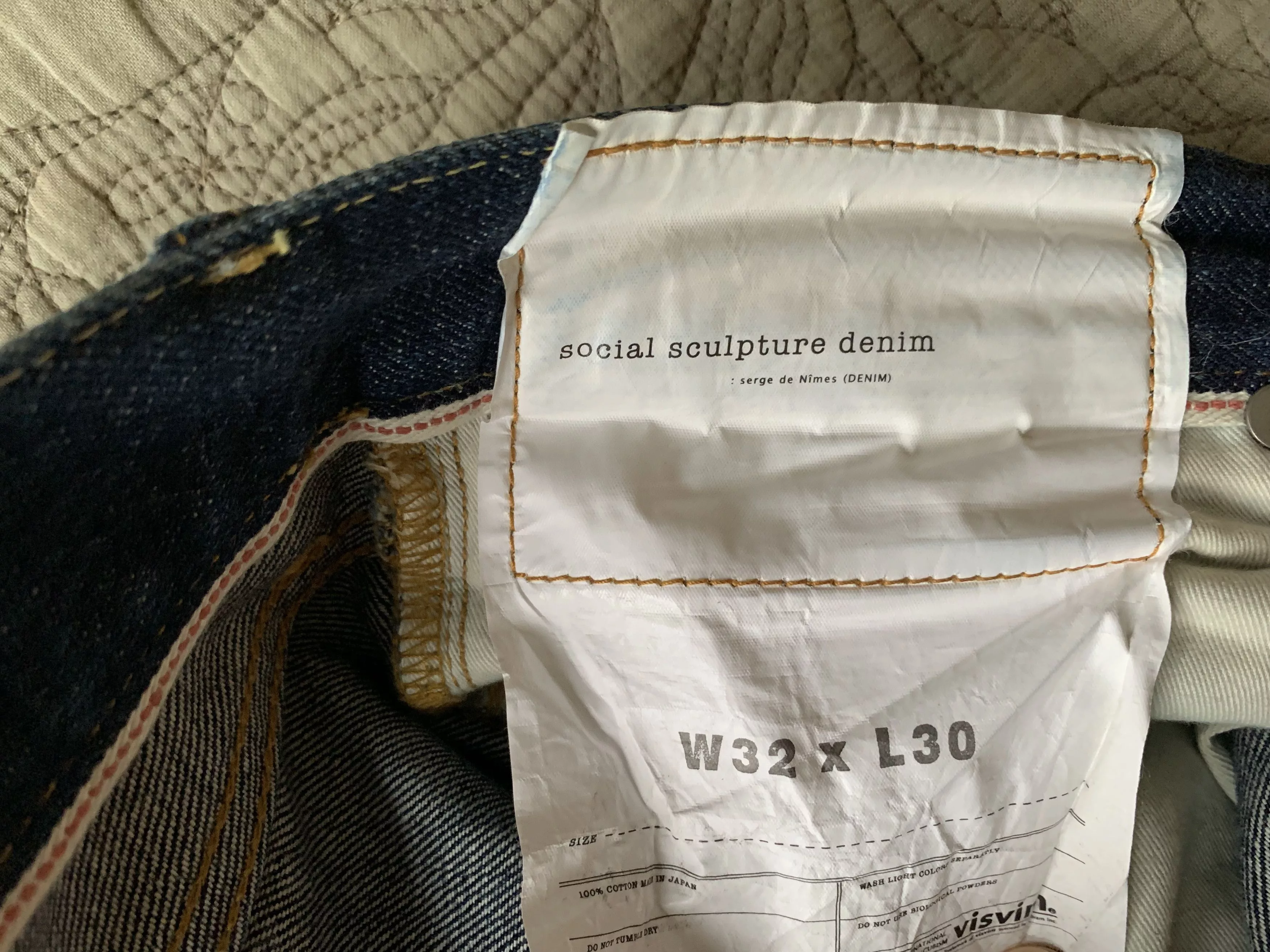 Visvim Denim Visvim Social Sculpture 03 Damaged 30 Blue