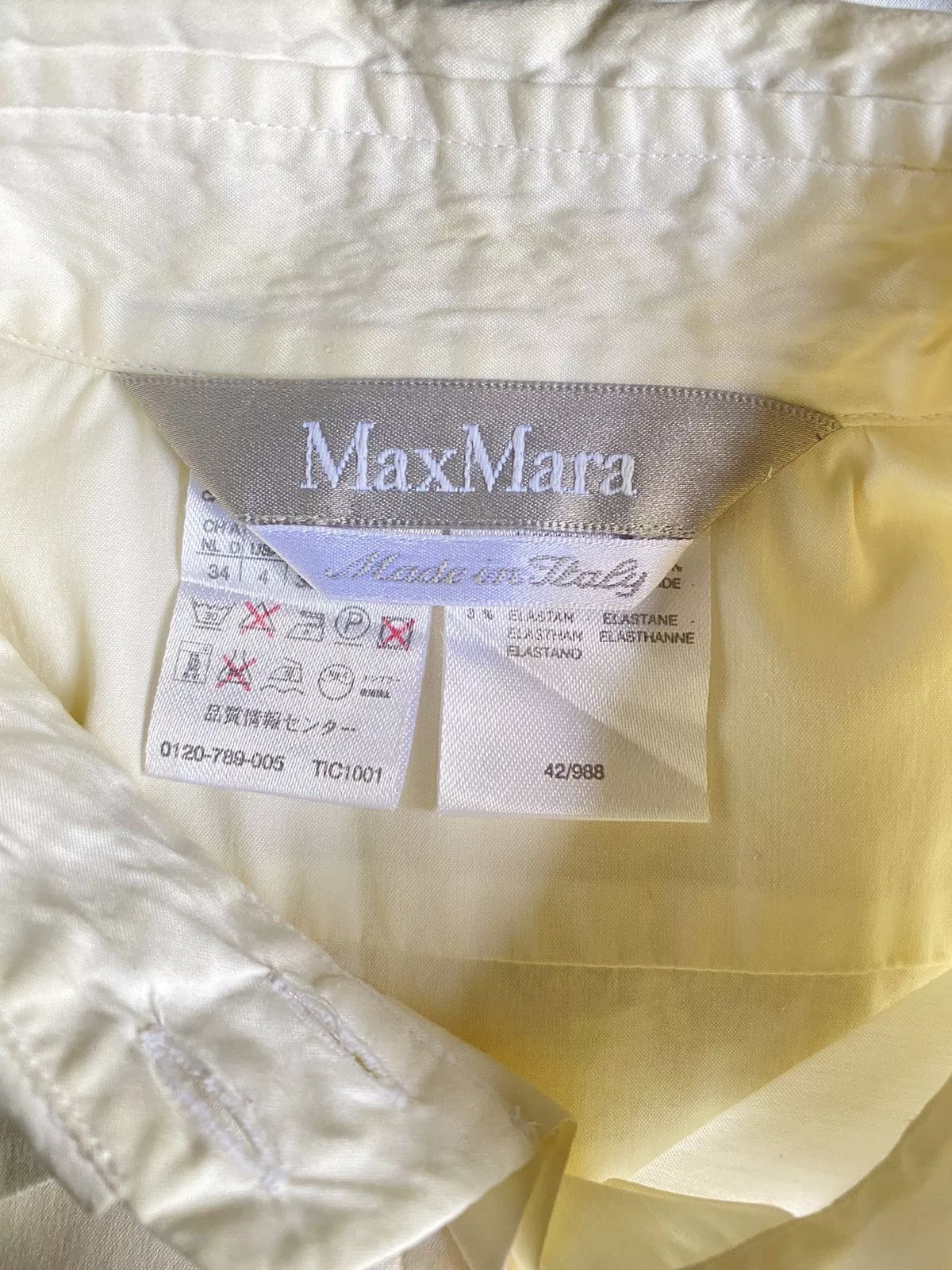 Max Mara Button Ups Max Mara Maxmara off white shirt