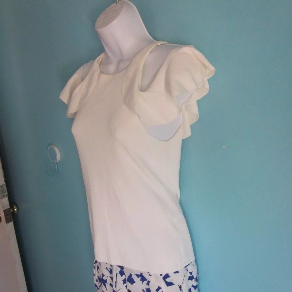 Jonathan Simkhai Blouses Jonathan Simkhai Jonathan Simkahi Pullover Top Ivory White Knit Size S Shoulder Details