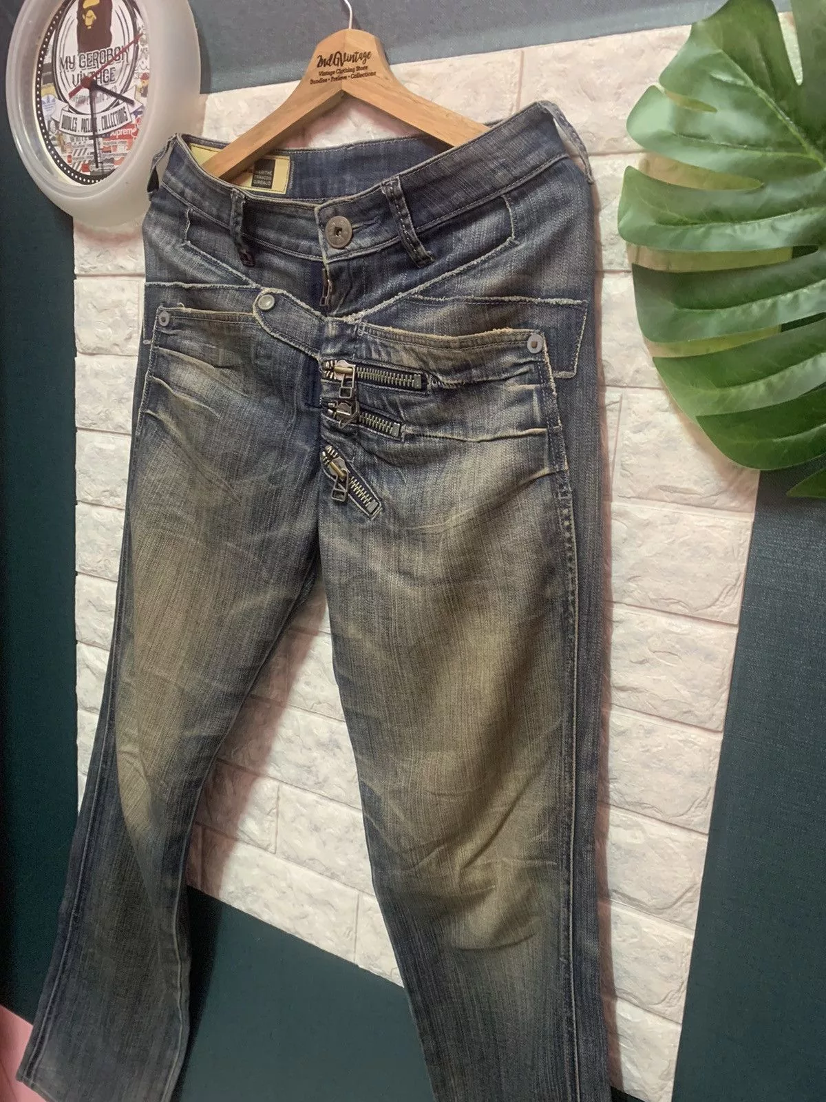Designer Denim Designer × Marithe + Francois Girbaud RARE!! Denim Pants Marithe Francois Gitbaud Blue