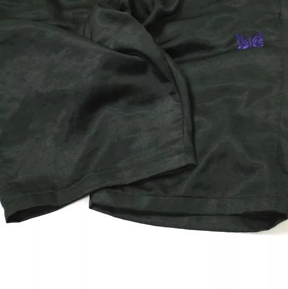 Needles Shorts Poly Slub Sateen String Cowboy Black