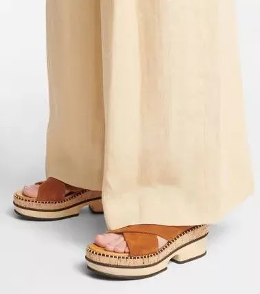 Chloe Mules Chloe o1loc1c0624 CHC22 Laia Mules in Caramello Multi