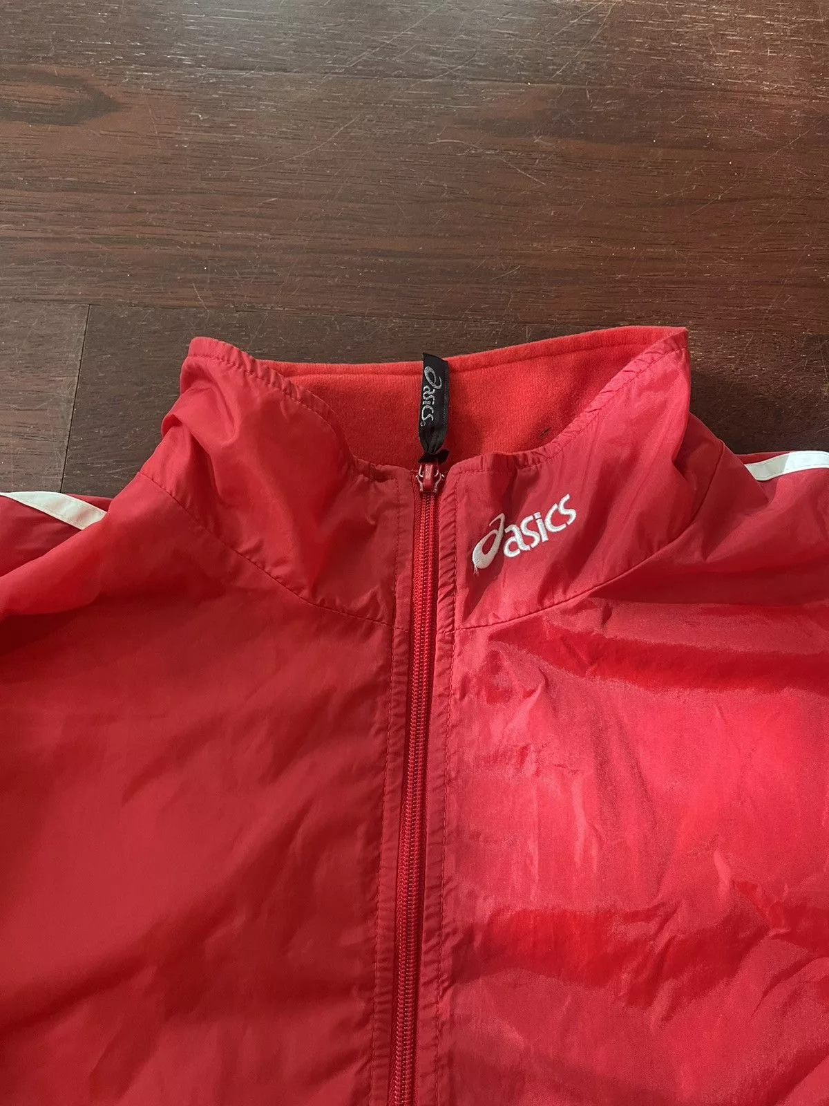 Asics Light Jackets Asics × Vintage Vintage 80/90s ASICS Windbreaker Red