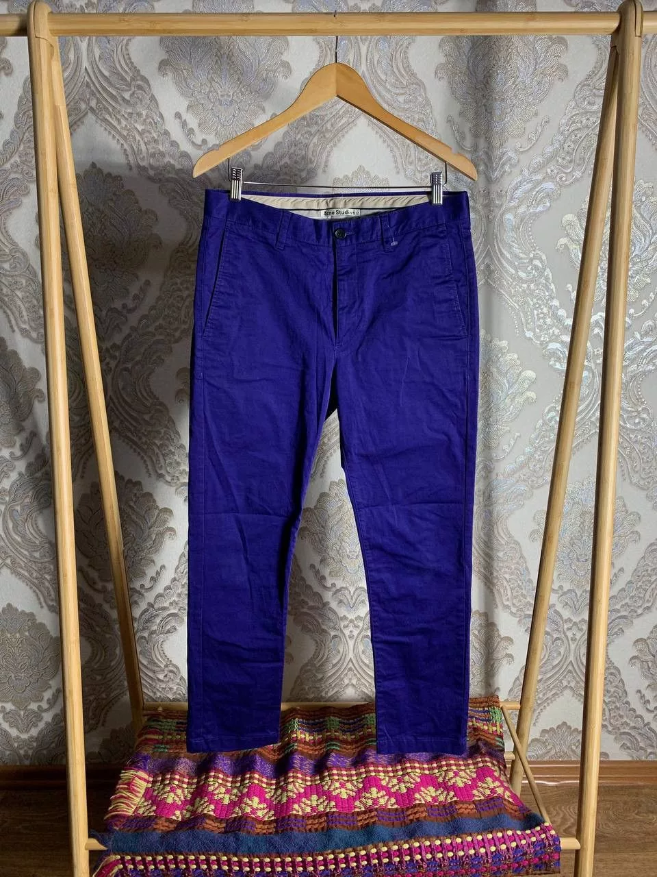 Acne Studios Casual Pants Acne Studios × Vintage VERY RARE ACNE STUDIOS SUIT CHINO PANTS LUXURY DESIGNER Y2K Blue Streetwear