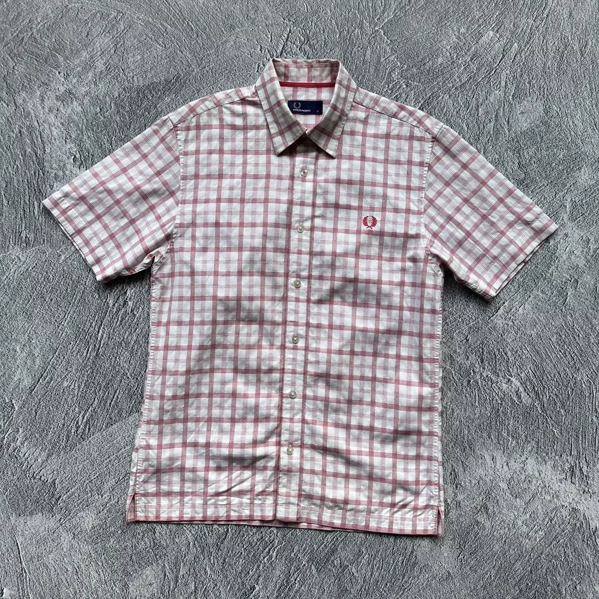 Fred Perry Shirts Button Ups Men’s Fred Perry Pink Shorts Sleeve Size: S Streetwear