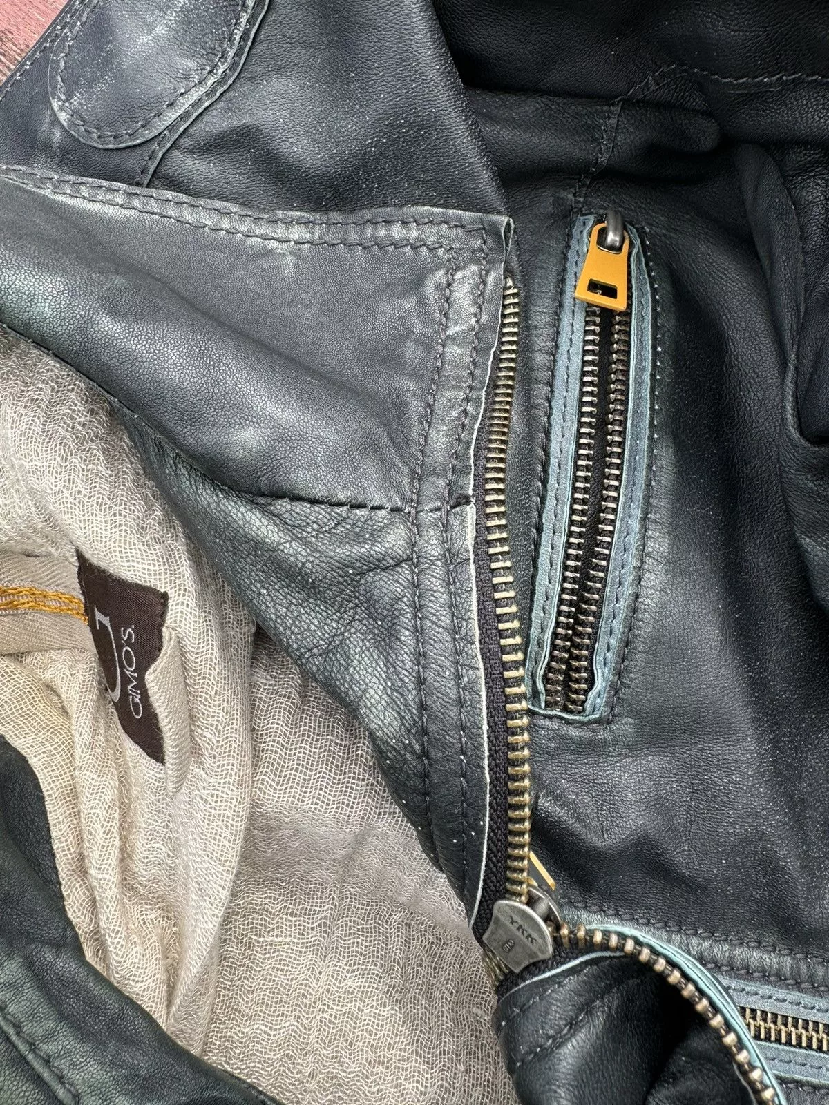 Gimo's Leather Jackets Gimo's Gimo’s leather jacket Gray Vintage