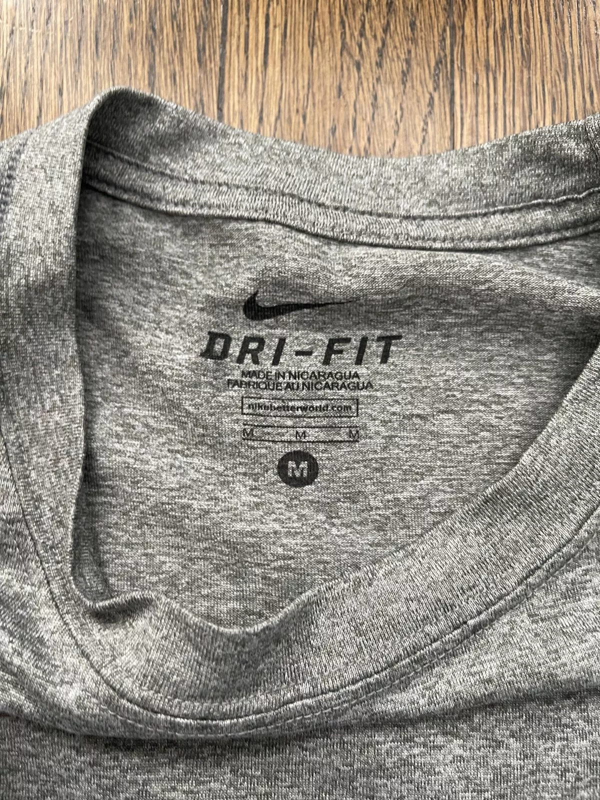 Nike Short Sleeve T Shirts Nike Grey Dri-Fit Shirt Size Medium Gray