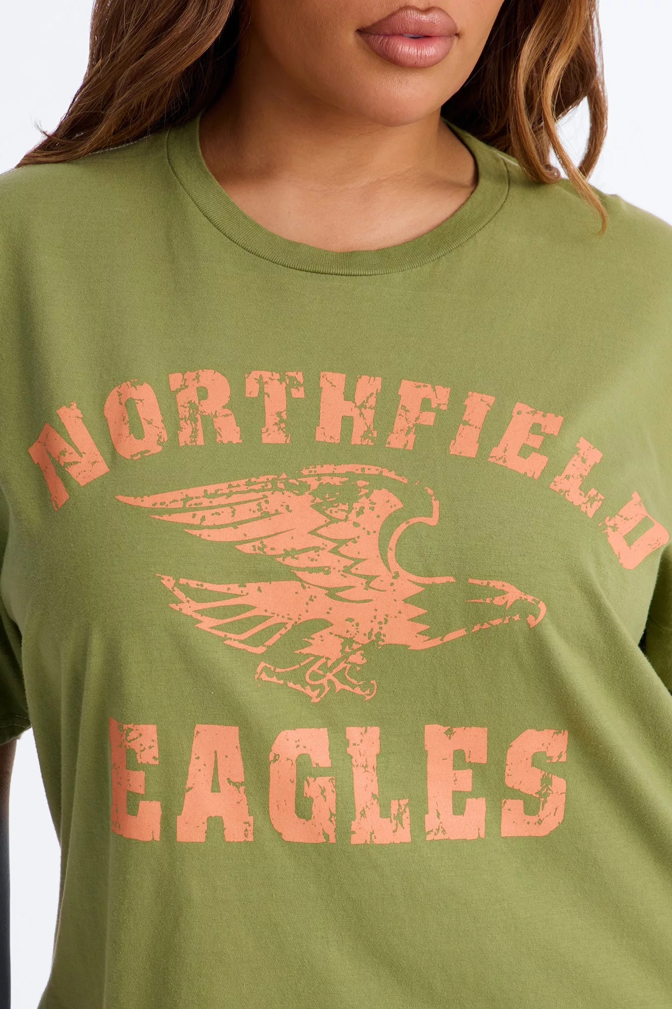Eagles Athletic Oversized Tee - Olive
