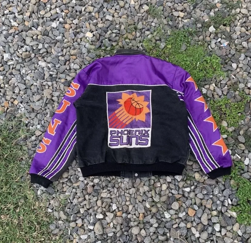 NBA Bombers NBA × Vintage Vintage Suns Phoenix Jacket Black