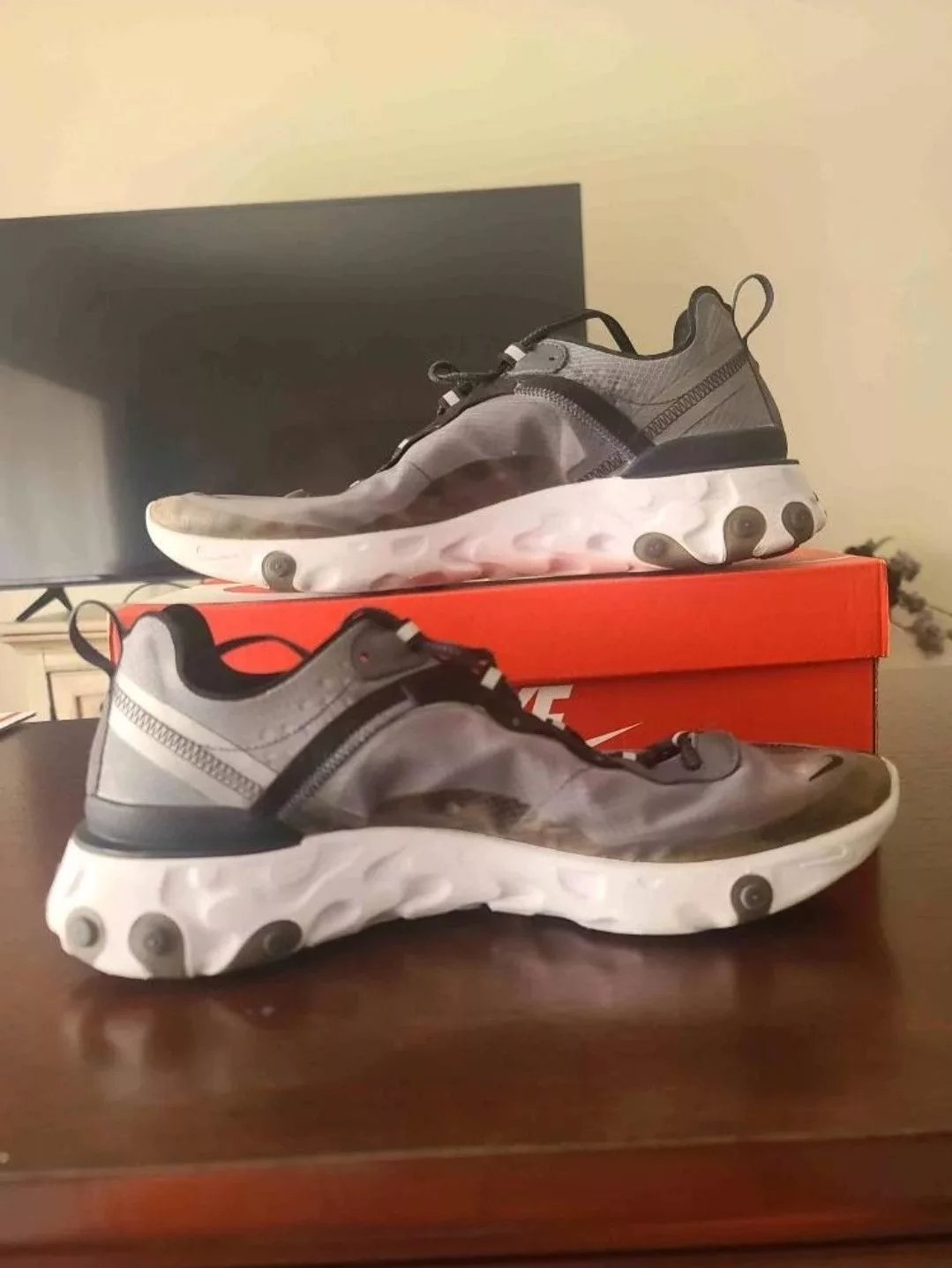 Nike Low Top Sneakers Nike React Element 87' Anthracite Black