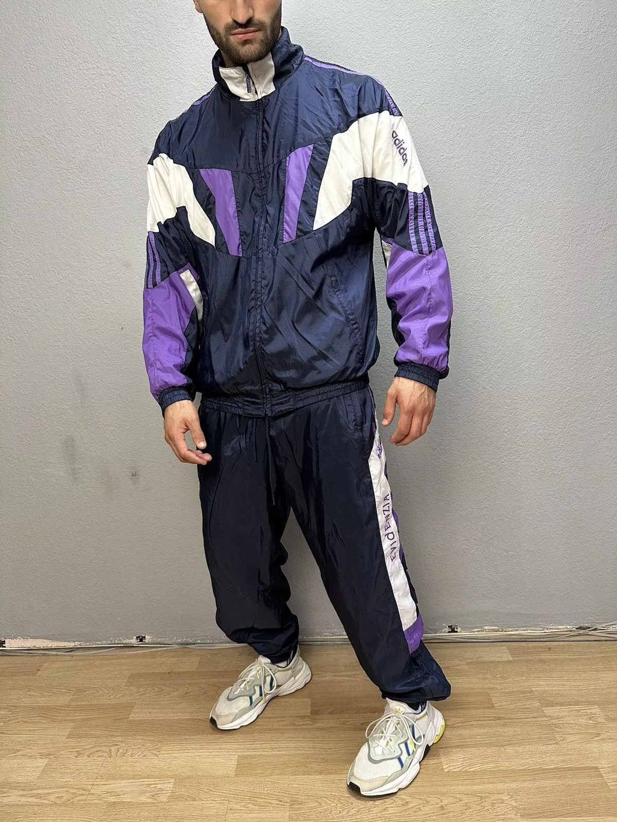 Adidas Light Jackets Adidas × Vintage Vintage Adidas Tracksuit Nylon Y2K Drill Multi Streetwear