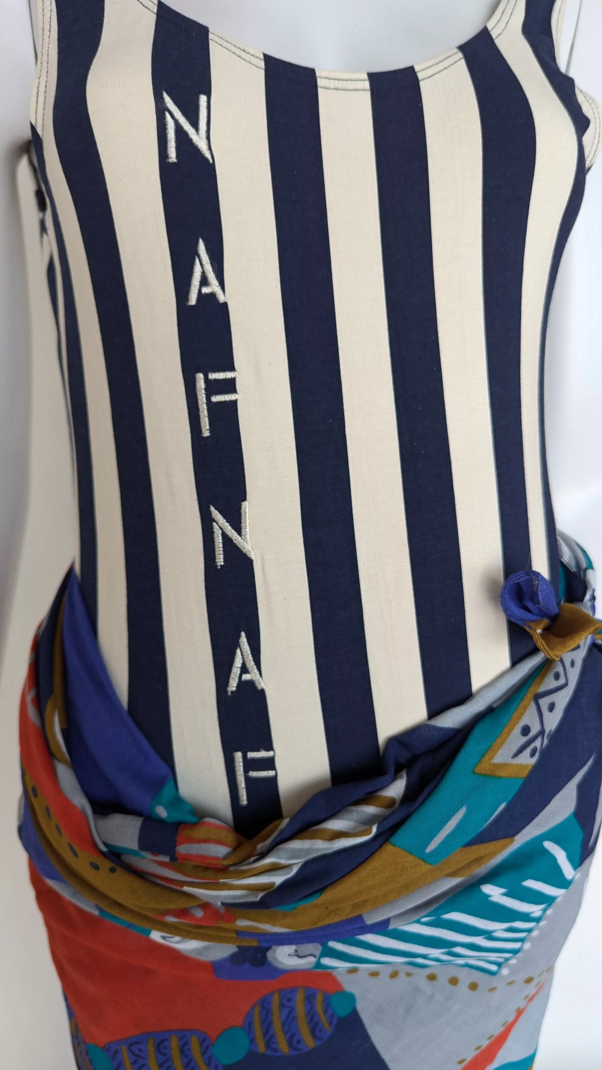 Designer Bodysuits Designer cotton bodysuit, stripes Multi