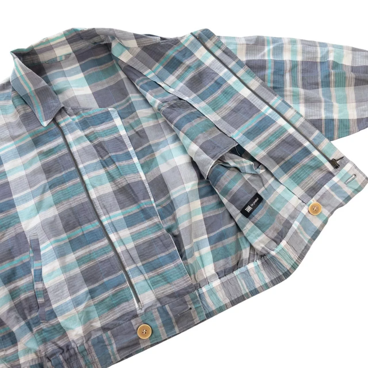 Issey Miyake Light Jackets Vintage Issey Miyake Asymmetrical Jacket Size M Blue
