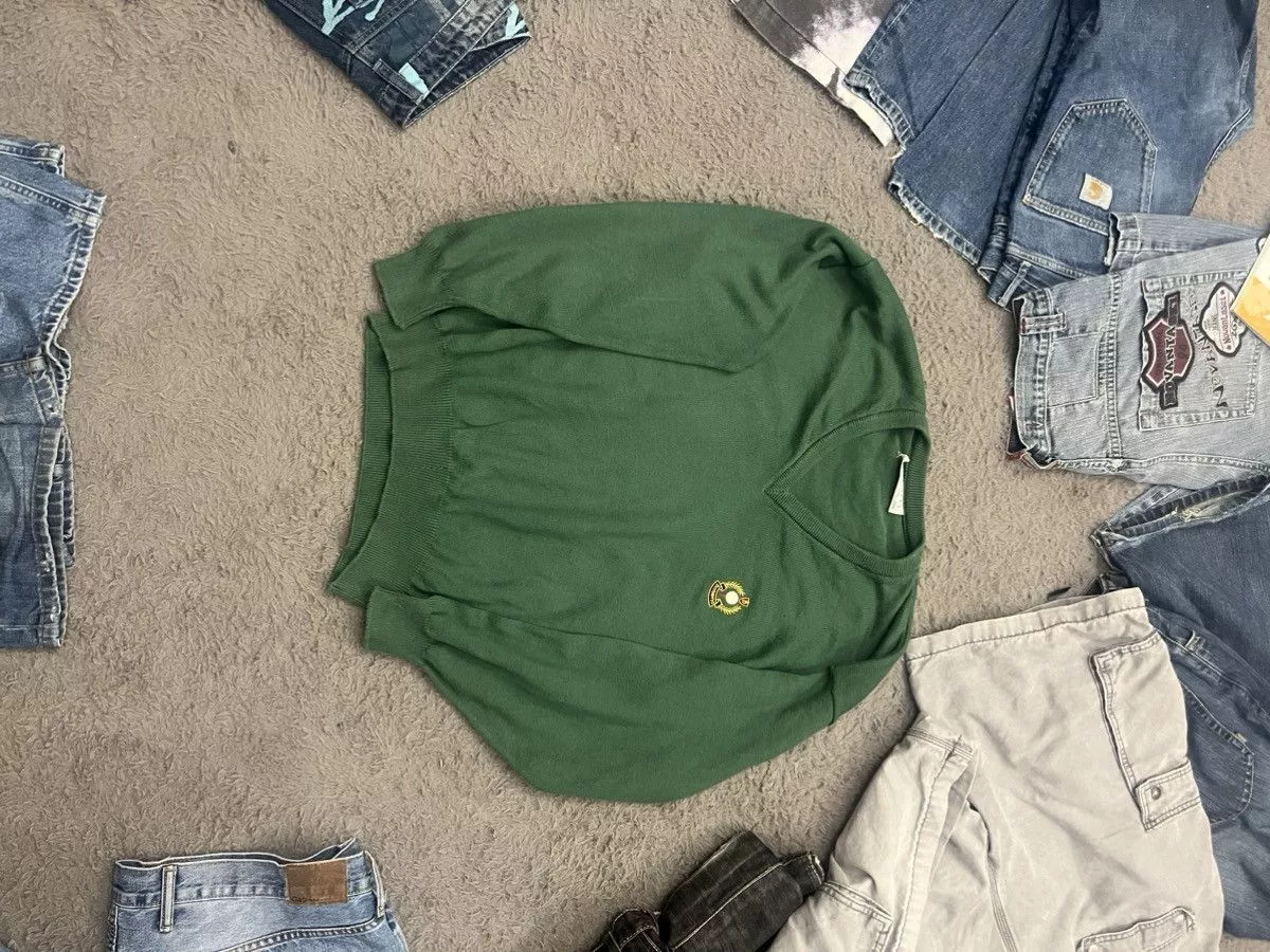 Burberry Sweaters Knitwear Burberry × Vintage Burberry knitwear 🧶 boxy baggy vintage 90s 100% cotton swag Green Streetwear
