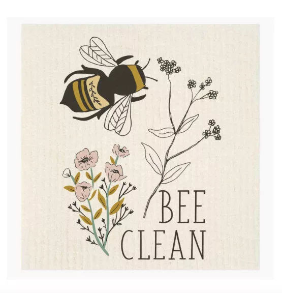 Bee Clean Bees Swedish Dishcloth