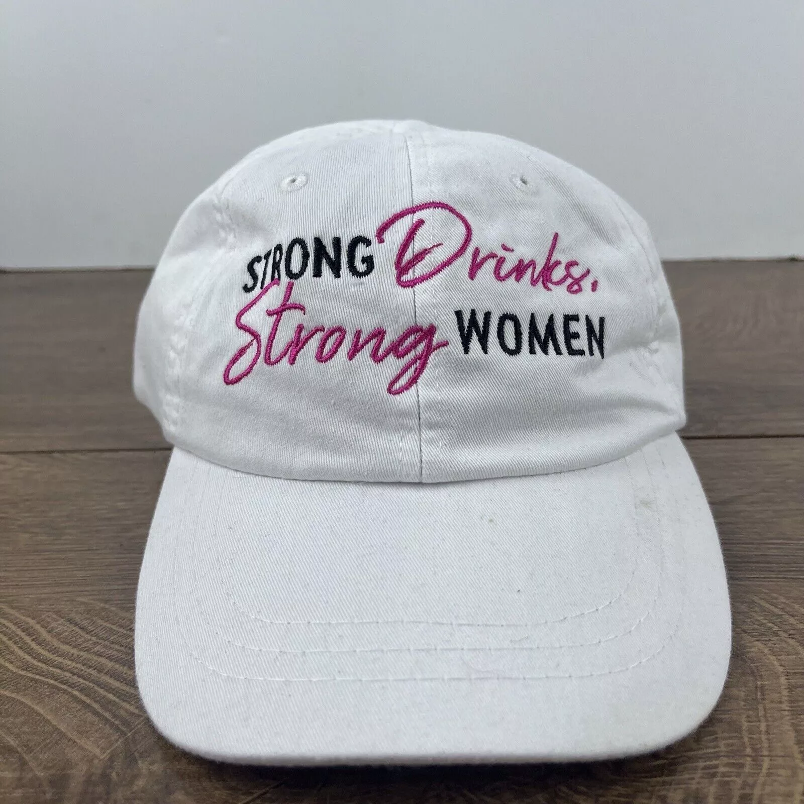 Other Hats Other Strong Drinks Strong Women Hat White Hat Adjustable White Ad