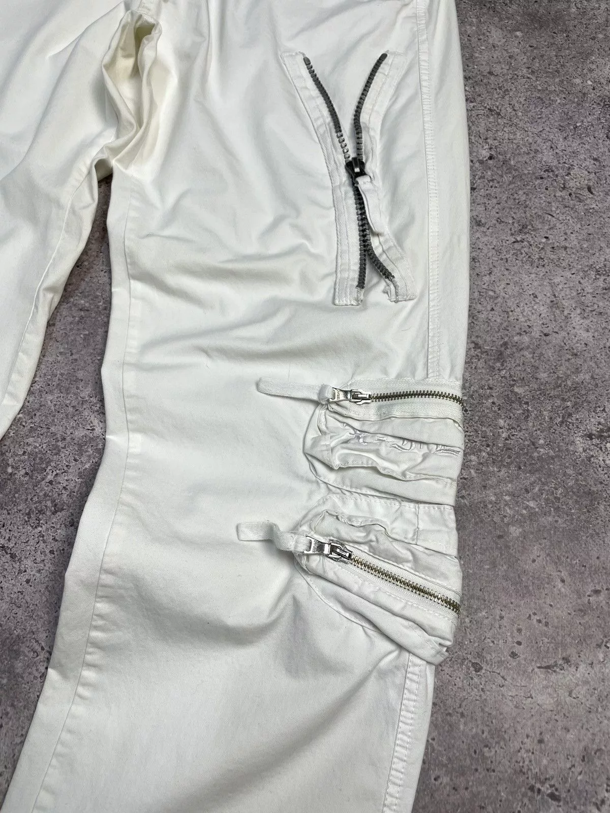 G-Star Casual Pants G-Star × Japanese Brand × Vintage Vintage Junya Watanabe Balenciaga Style Bondage Cargo Pants White