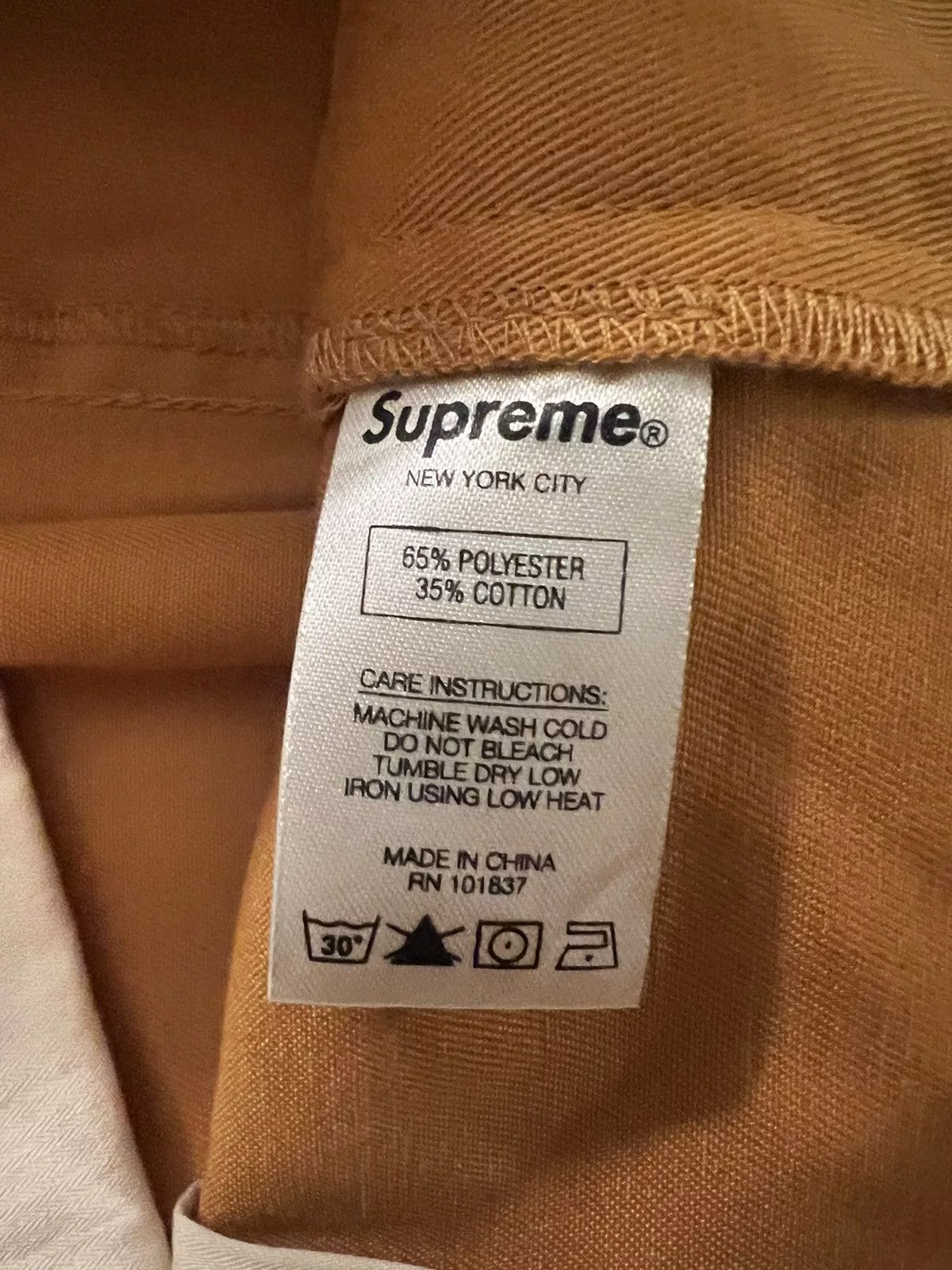 Supreme Casual Pants Supreme orange pants