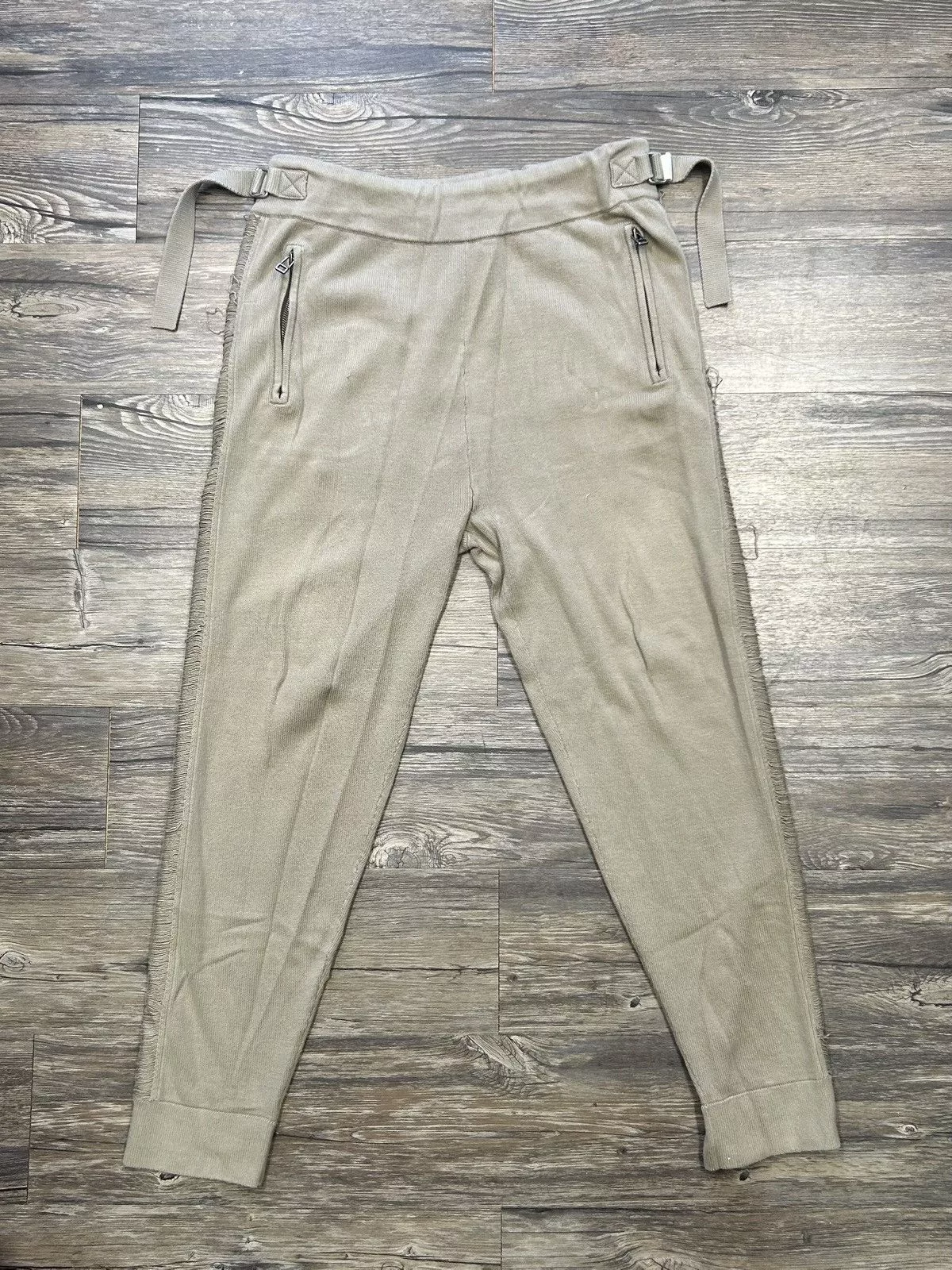 Helmut Lang Sweatpants Joggers Helmut Lang Zipper Sweatpants Brown