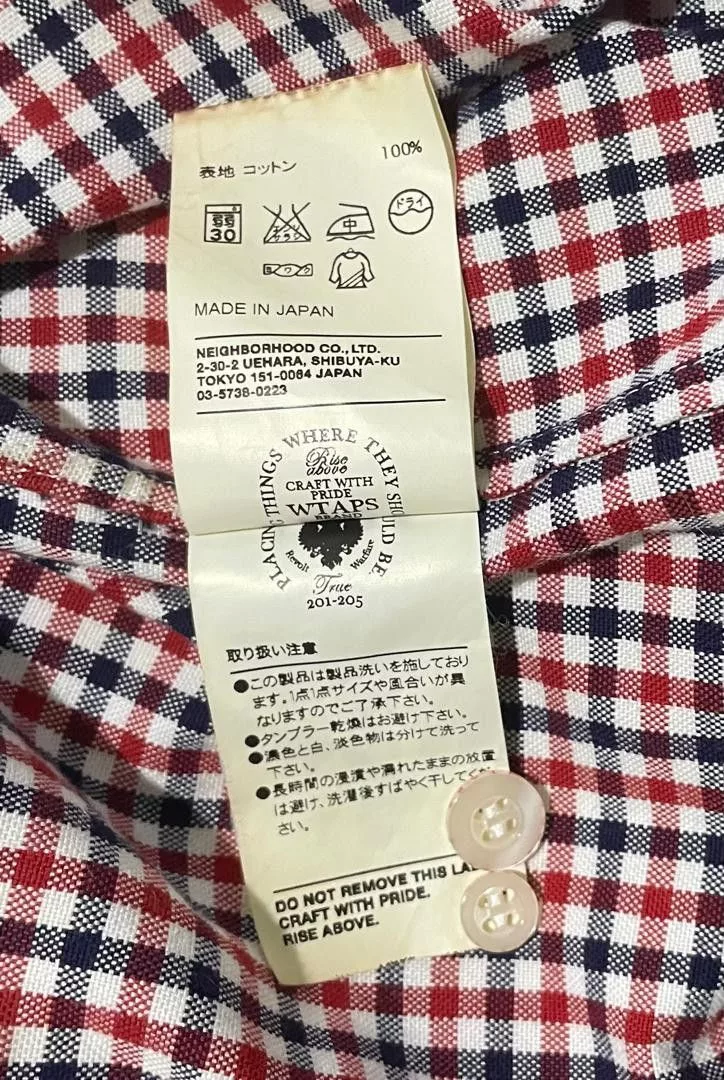 Wtaps Shirts Button Ups WTAPS CHECKERED CASUAL SHIRT MADE IN JAPAN Multi Basics