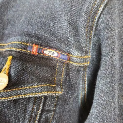 Designer Jackets Designer BONGO Denim Jacket Size Medium Cotton Button Up Long Sleeve Blue