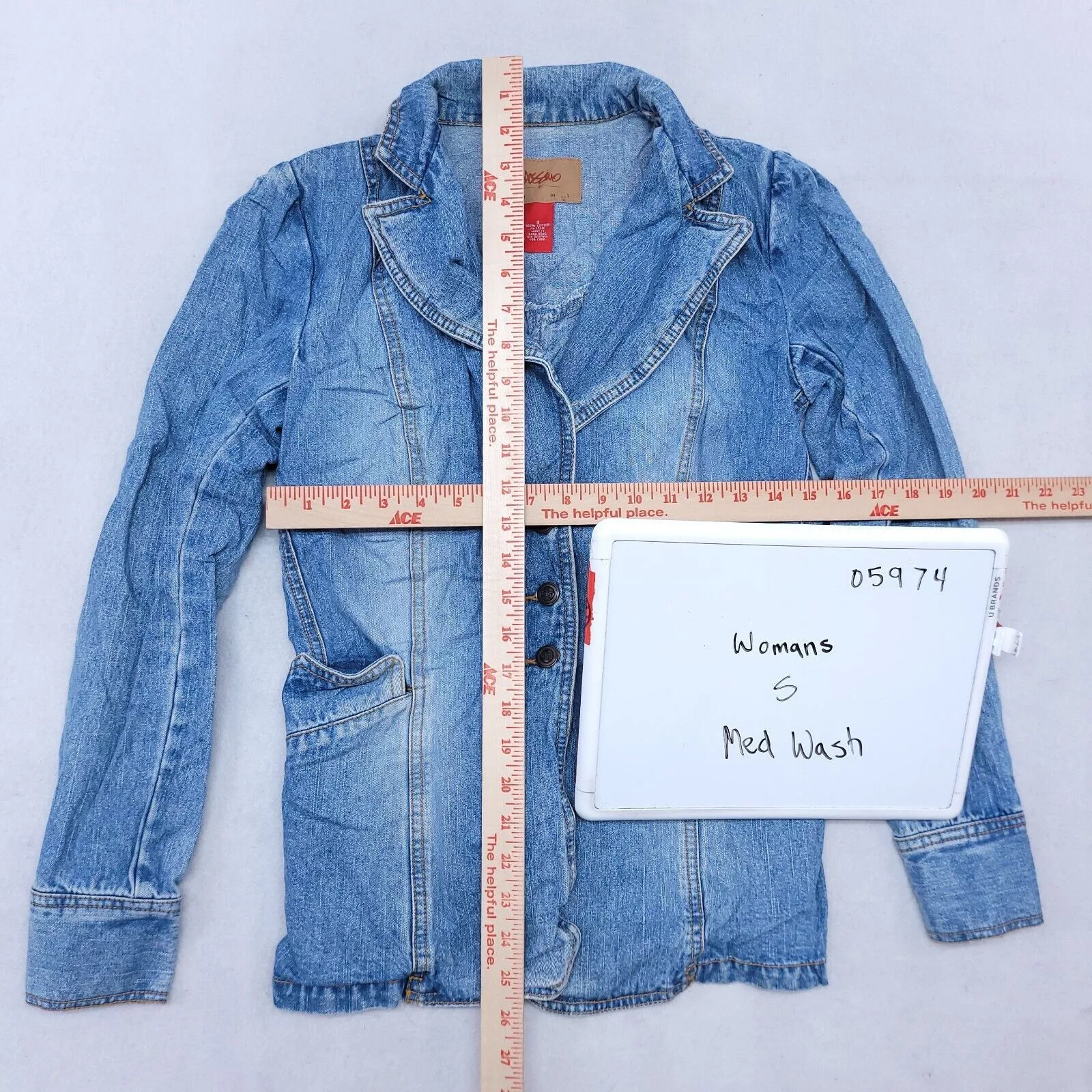 Mossimo Jackets Mossimo Casual Button Denim Jean Jacket Womens Size S Blue