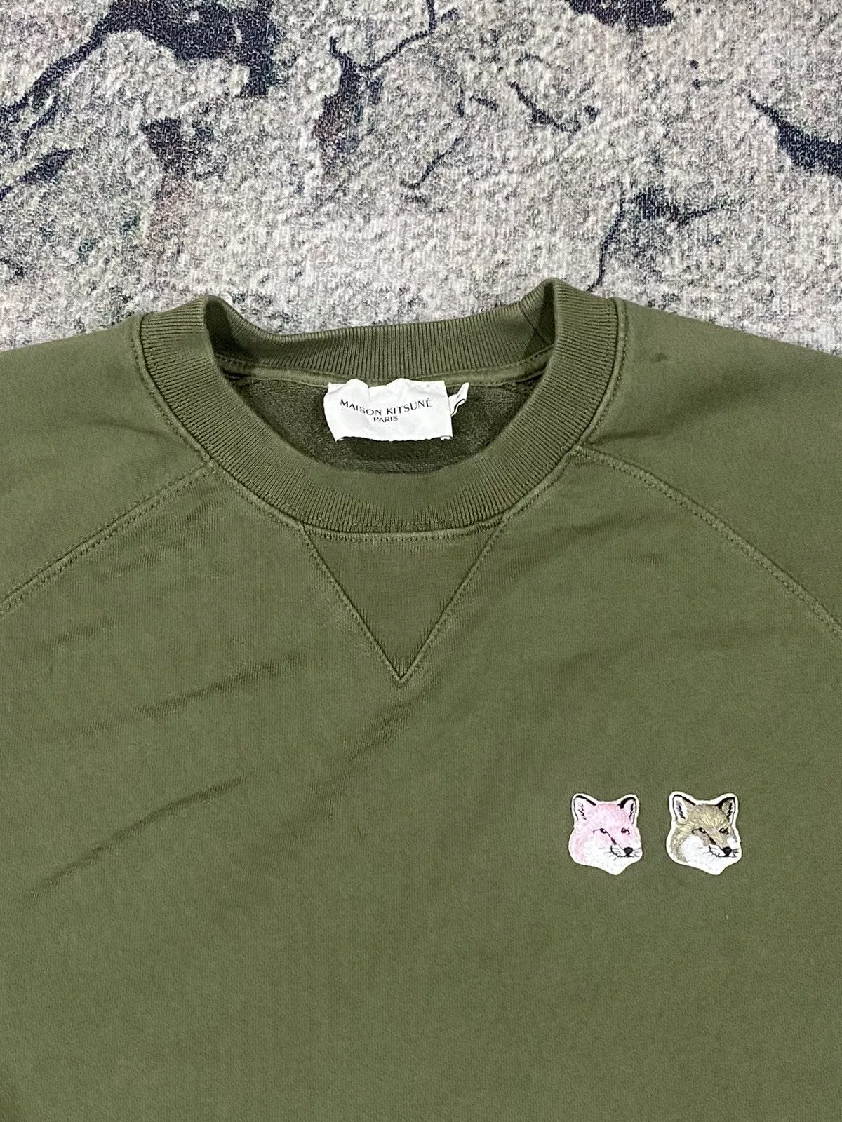 Maison Kitsune Sweatshirts Hoodies MAISON KITSUNE PARIS SWEATSHIRT NICE DESIGN Green