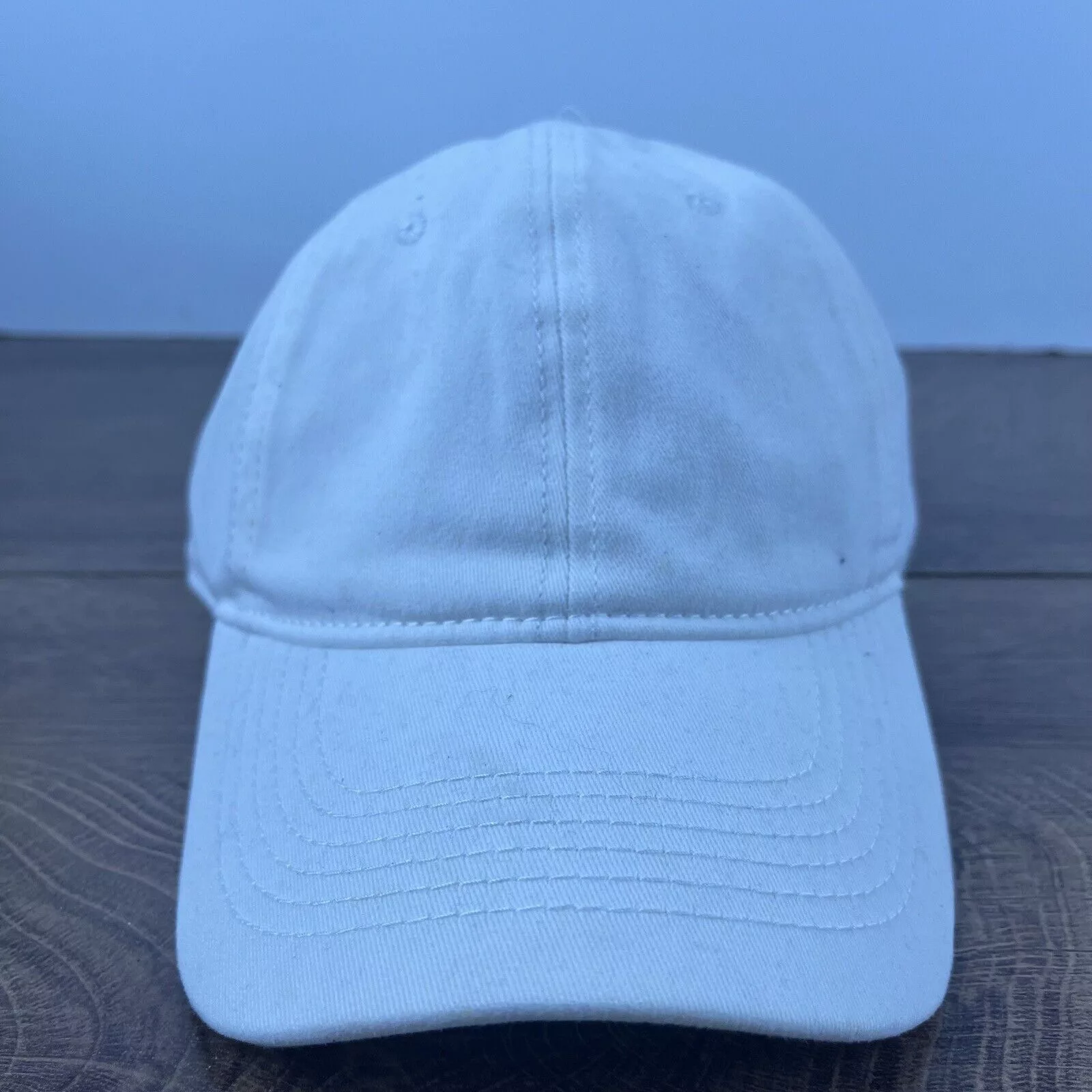 Other Hats Other Plain White Running Hat Athletic White Cap Hat Adjustable Ha