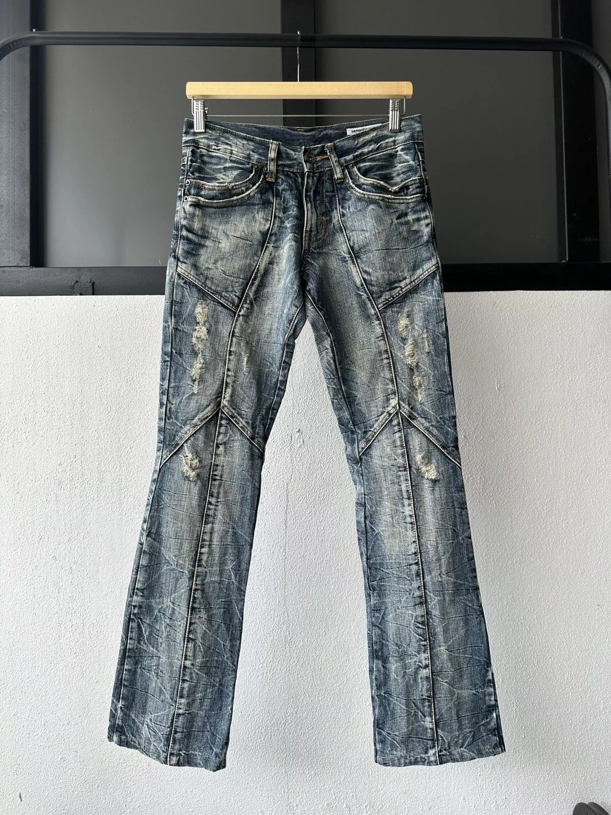 semanticdesign Denim Early 00’s Semanticdesign mudmax paneled jeans Multi Avant-Garde