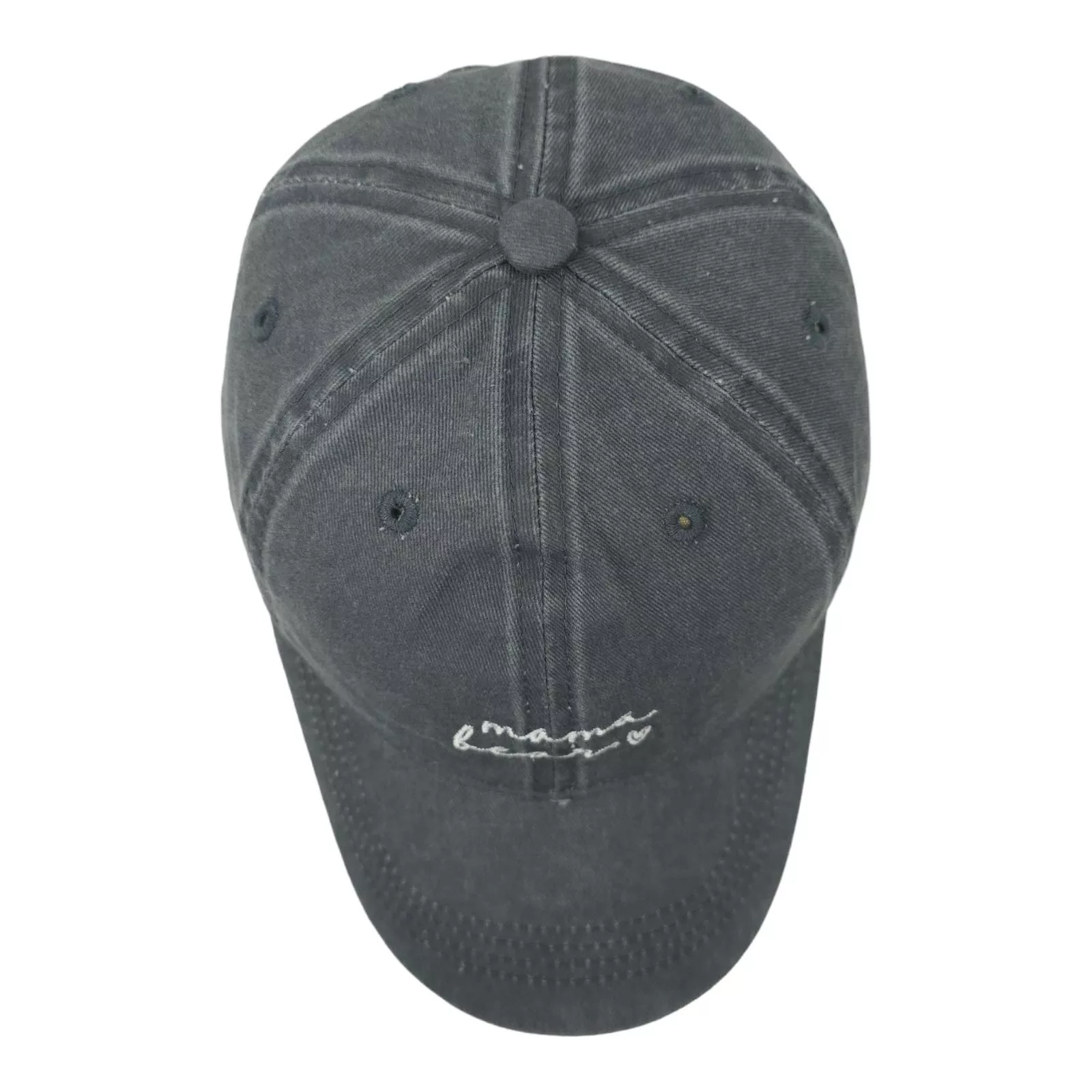 Other Hats Other Mama Bear Embroidered Adjustable Tuck Strap Cap Hat Gray