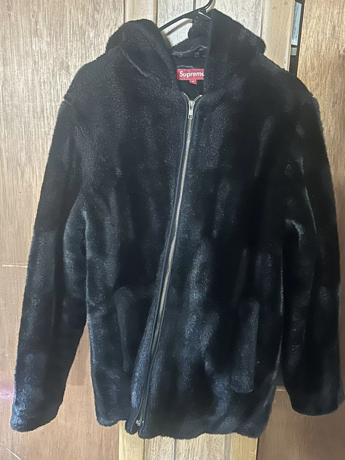 Supreme Heavy Coats Supreme Fur coat Black
