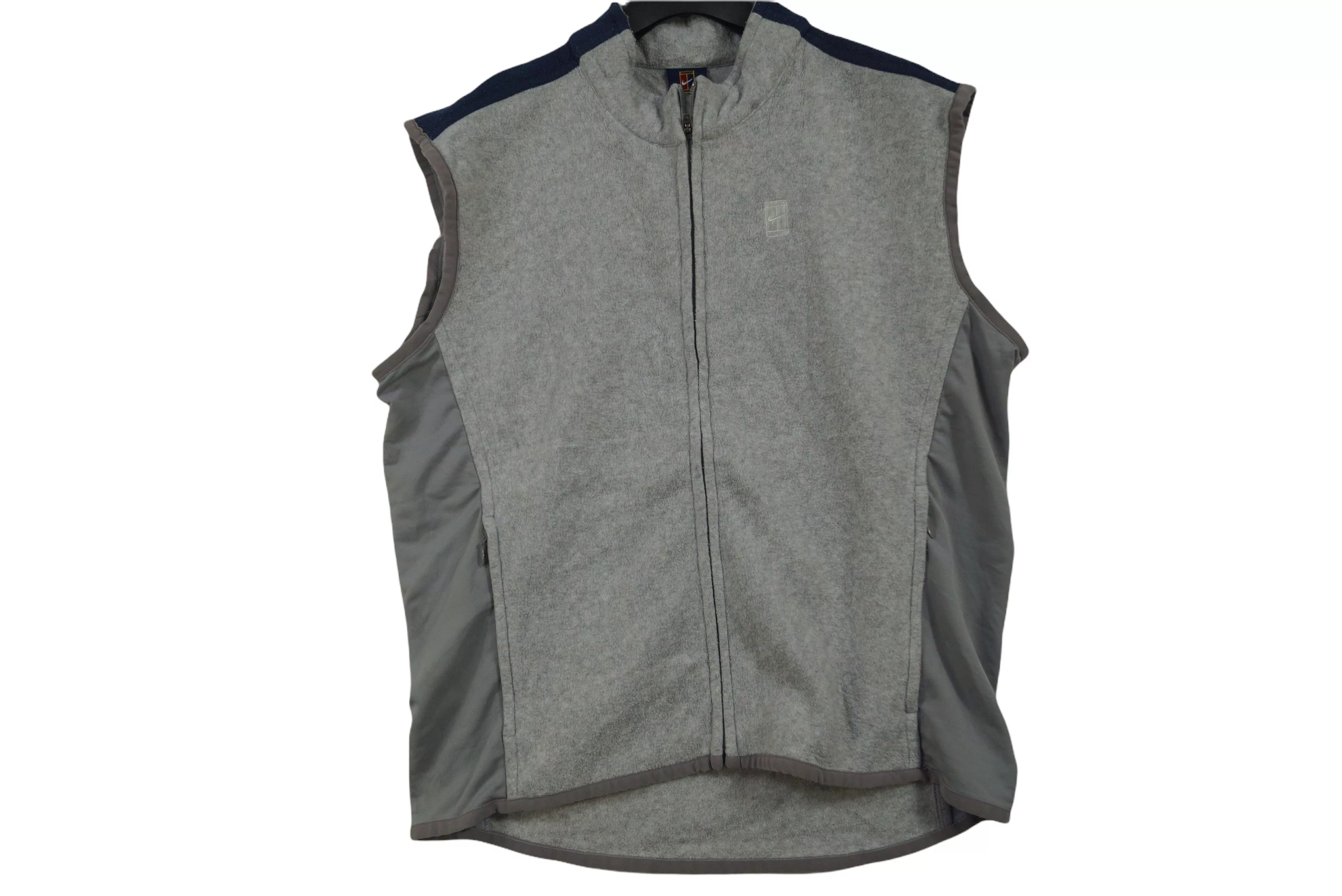 Nike Tank Tops Sleeveless Nike × Vintage Nike Court Sleeveless Nice Design Gray
