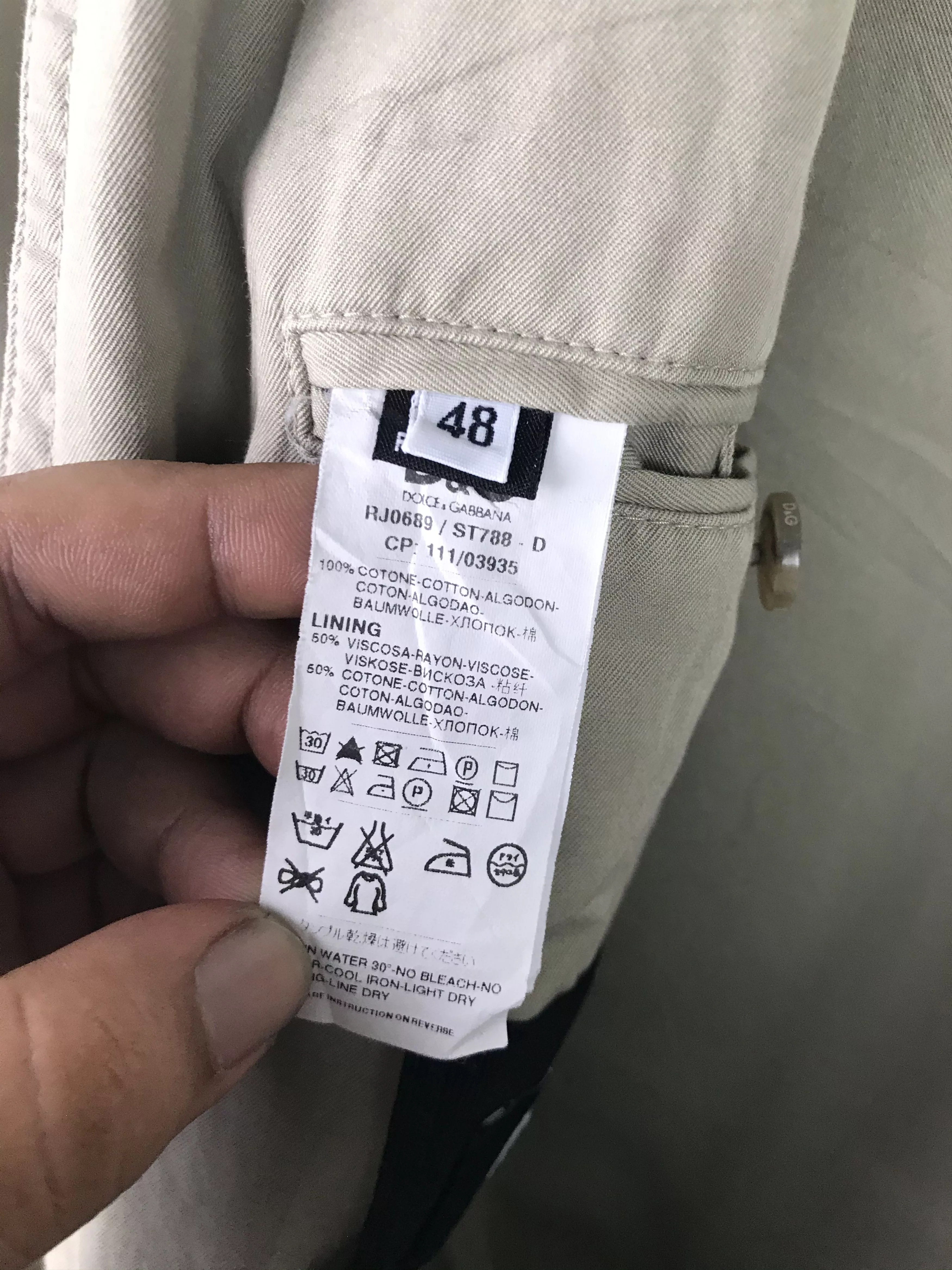 Dolce & Gabbana Light Jackets Dolce & Gabbana Luxury Dolce Gabbana D&G Button Jacket Multi Vintage