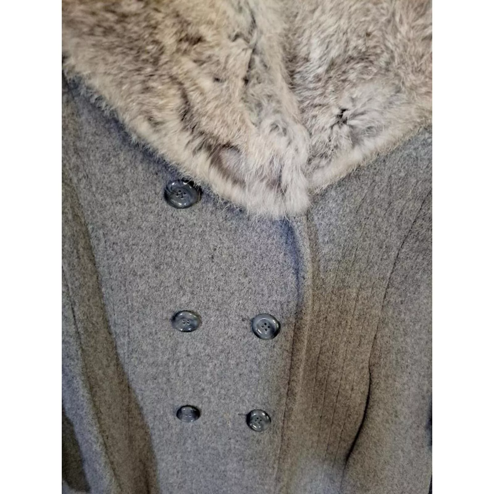 Other Jackets Other Prime Source Long Double Breasted Wool Coat‎ Gray