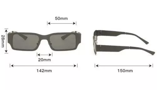 Designer Sunglasses Designer × Vintage Vintage square frame sunglasses Black