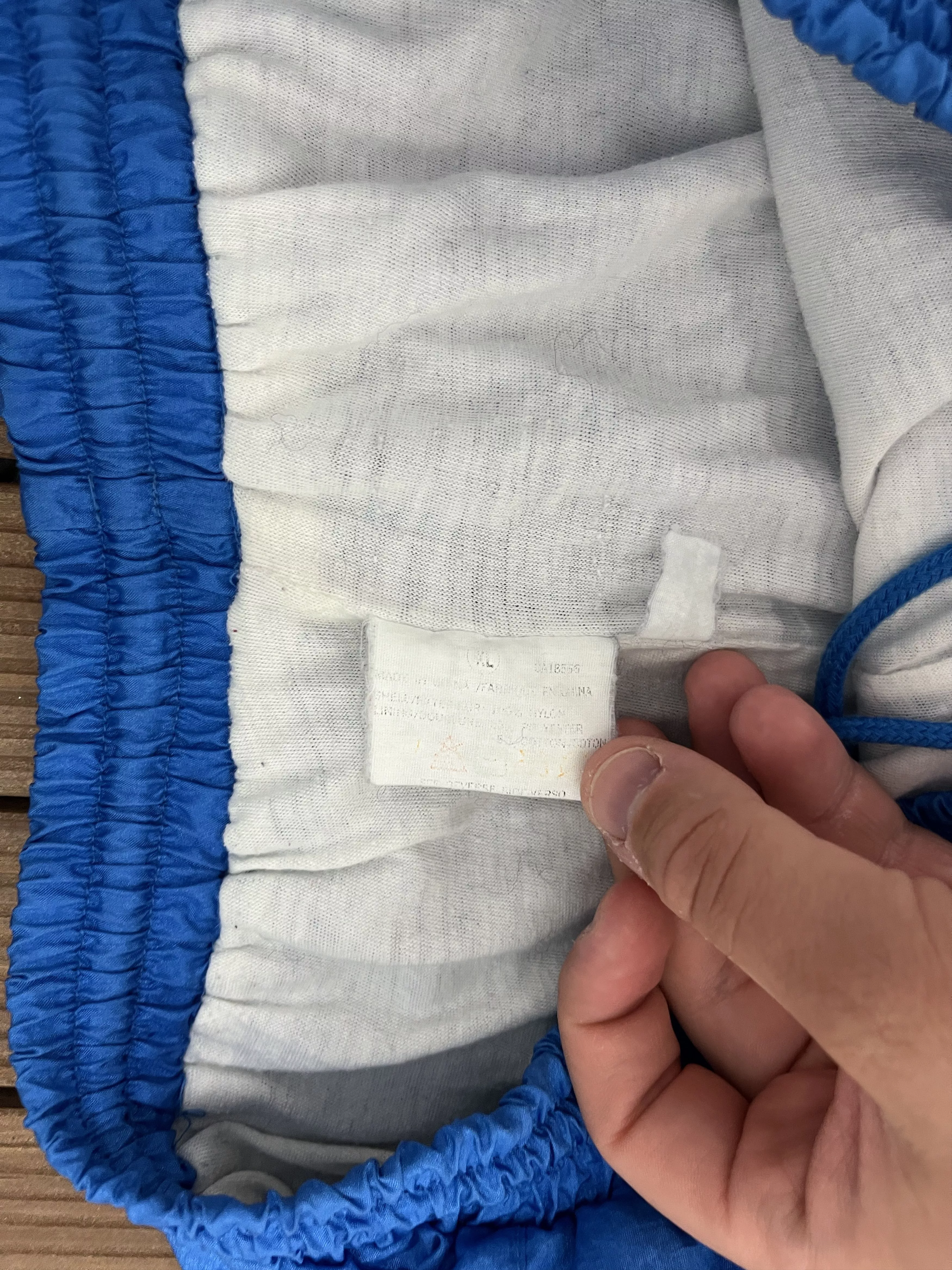 Vintage Sweatpants Joggers Plain Blue Vintage Lined Track Pants
