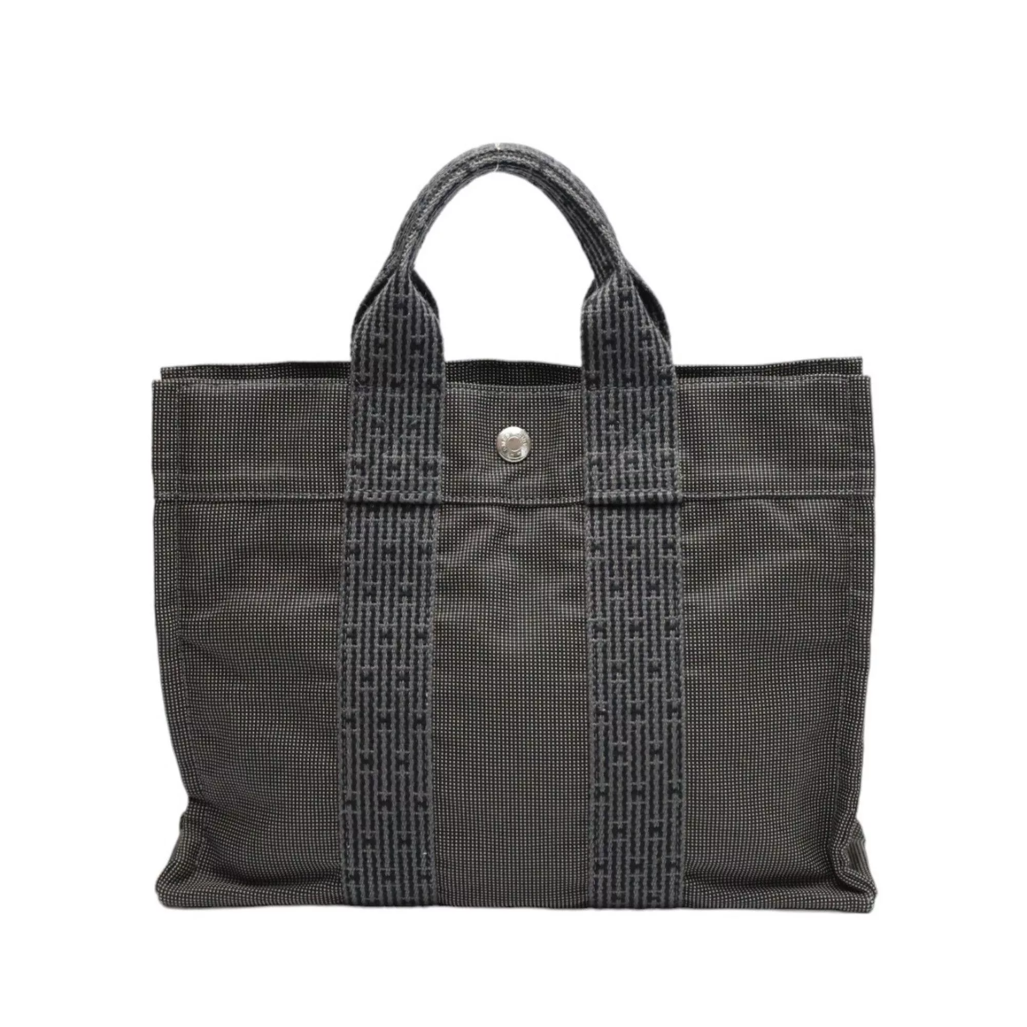 Hermes Other HERMES Handbag Air Line Canvas Grey Gray