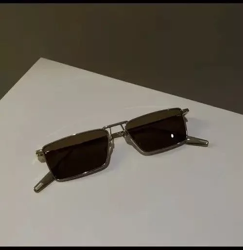 Electric Visual Sunglasses Electric Visual × Vintage Retro square sunglasses Brown Streetwear
