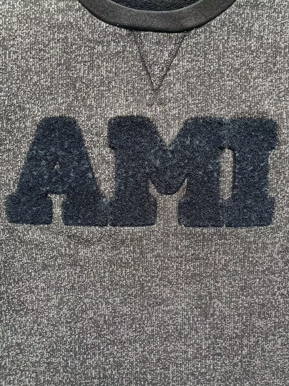 AMI Sweaters Knitwear Ami Paris Crewneck Gray