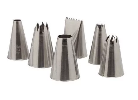 Ateco Assorted Pastry Tube Set of 6