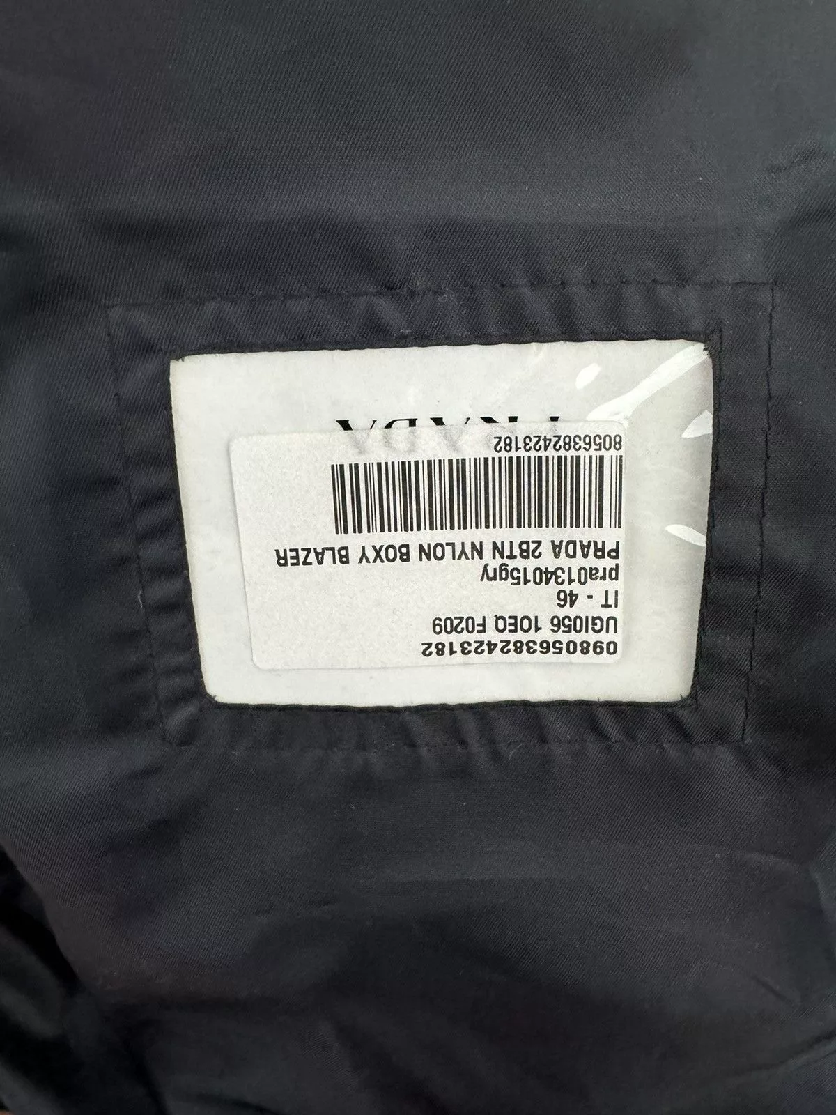 Prada Blazers Prada FW18 Nylon Boxy Blazer Black