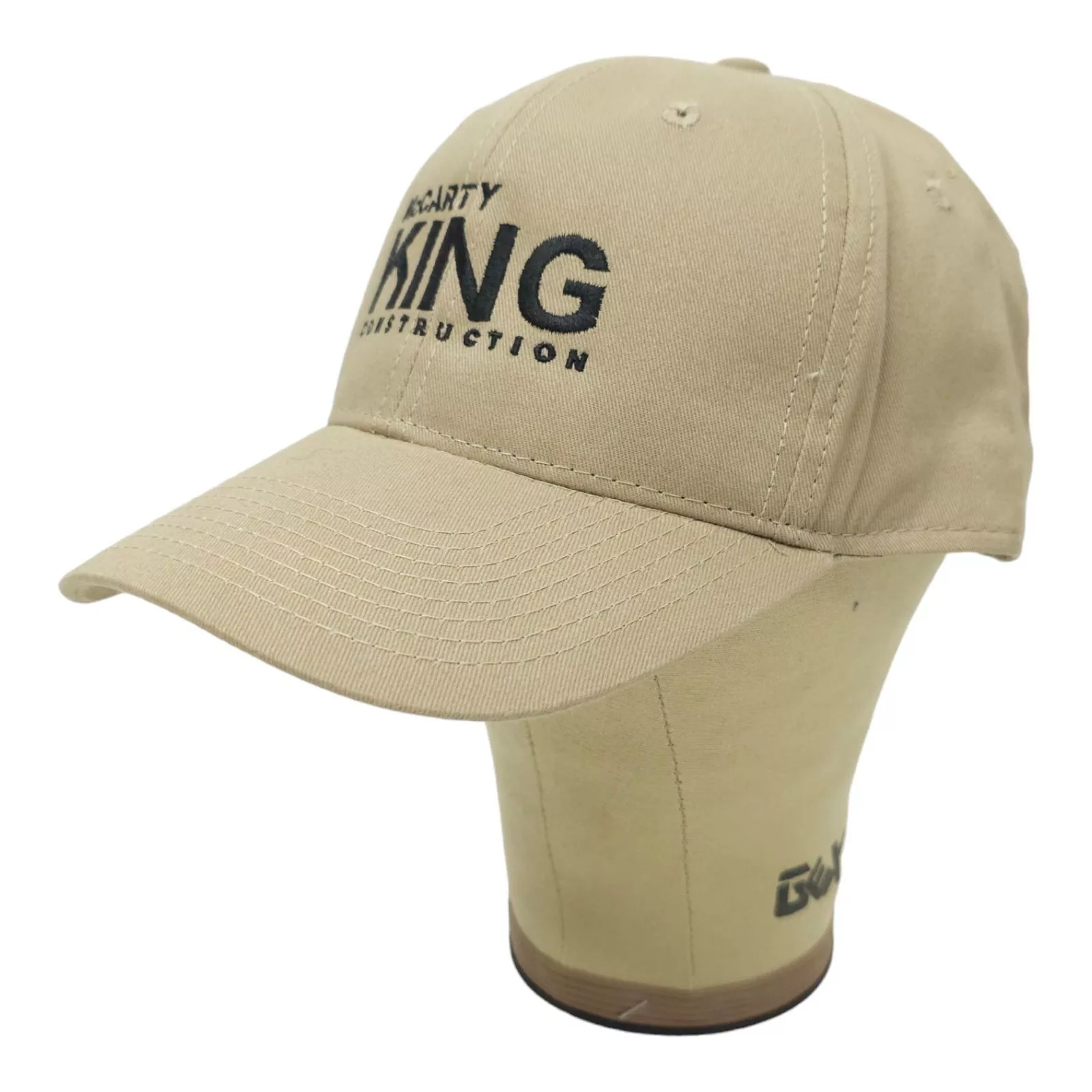 Other Hats Other McCarty King Construction Embroidered Logo Strapback Cap Beige