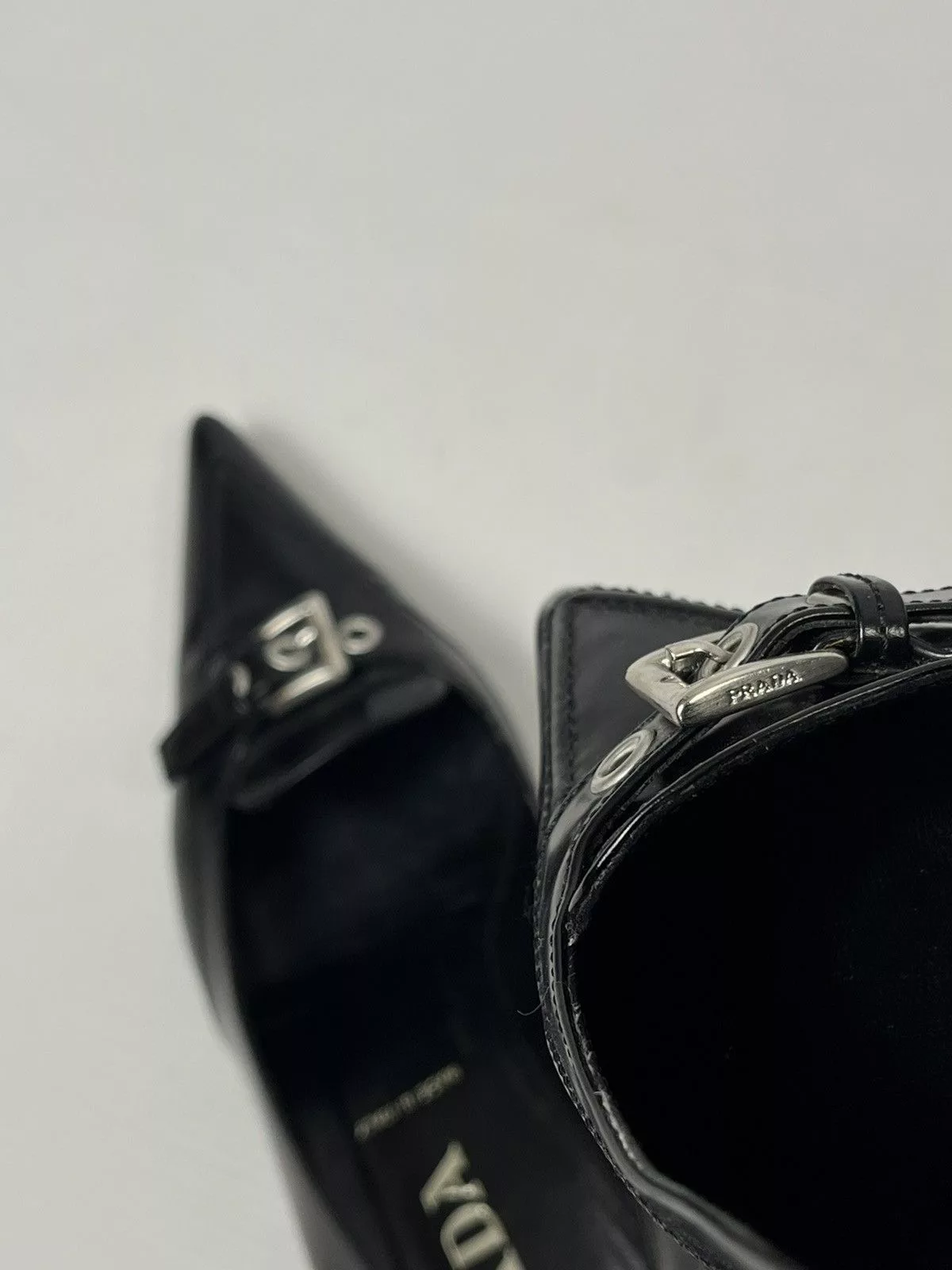 Prada Heels Prada × Vintage Prada vintage kitten heels rare Black