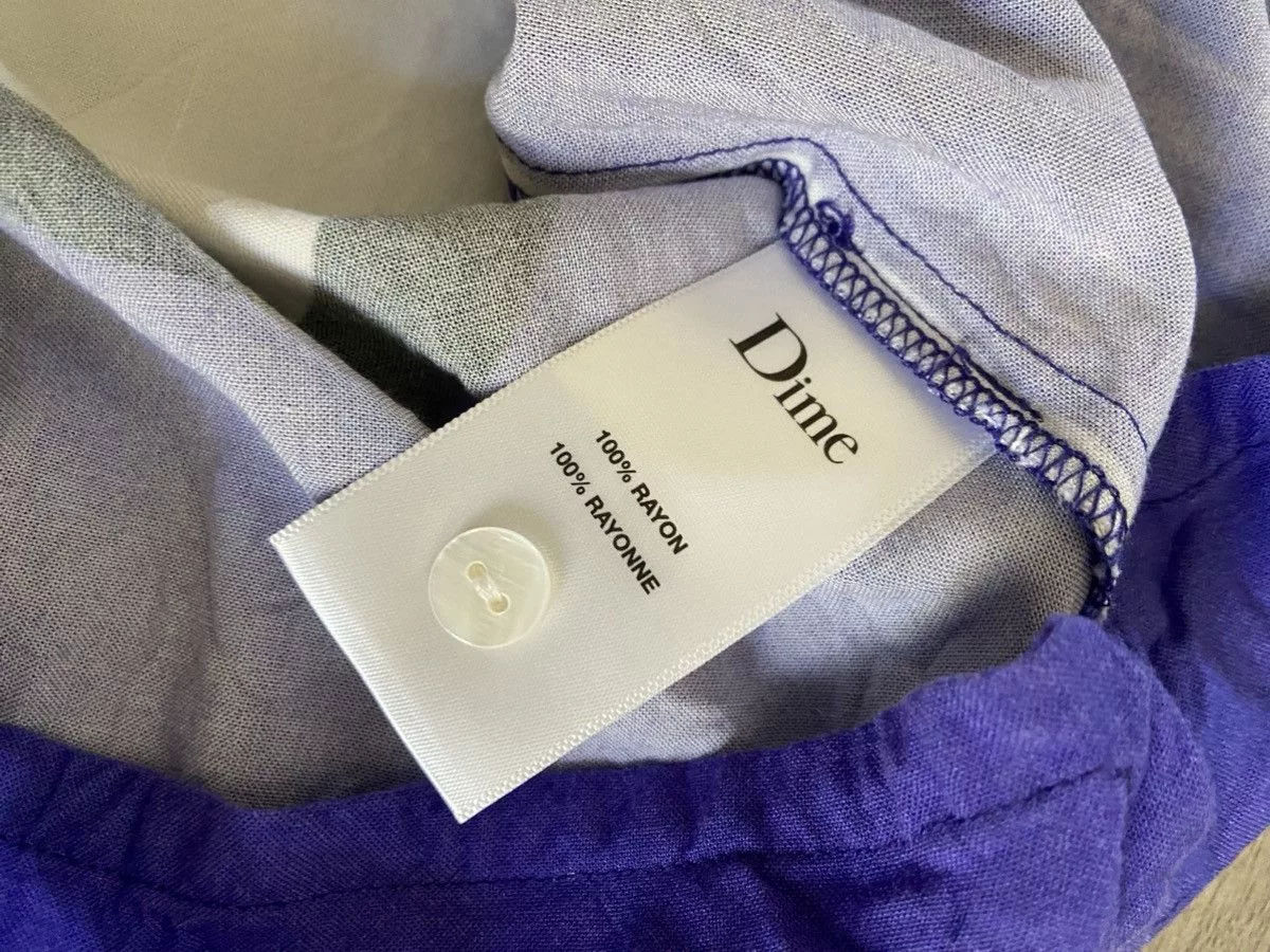 Dime Shirts Button Ups Dime Open Collar Shirt Purple