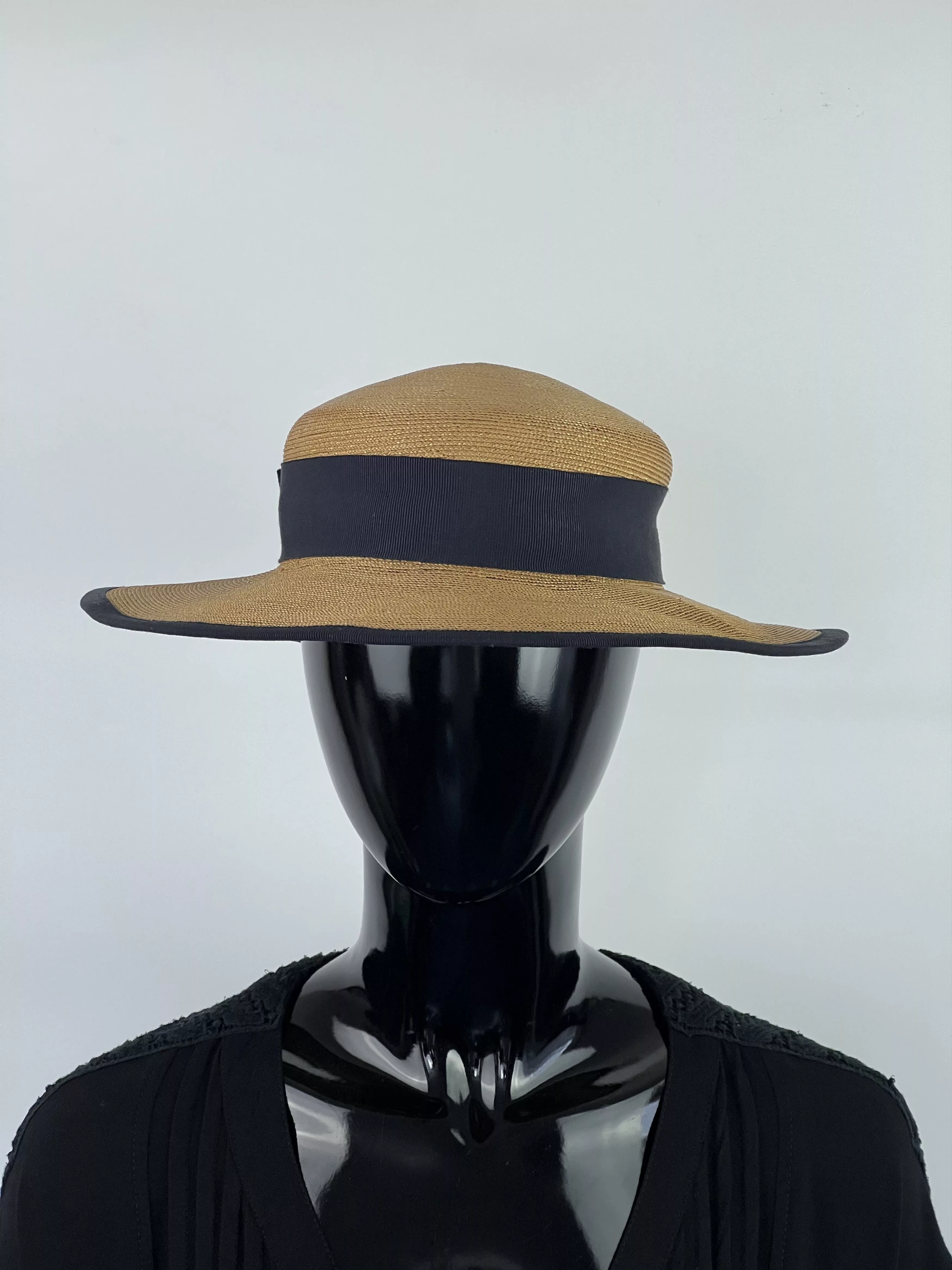 Designer Hats Designer × Vintage Marzi Firenze Straw Hat One Size Beige