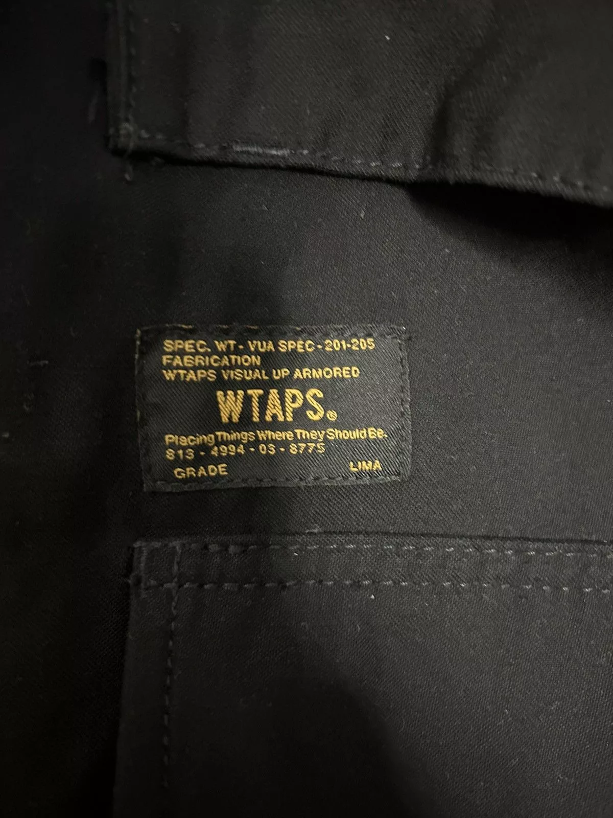 Wtaps Light Jackets Wtaps M65 Jacket in black. Size Large