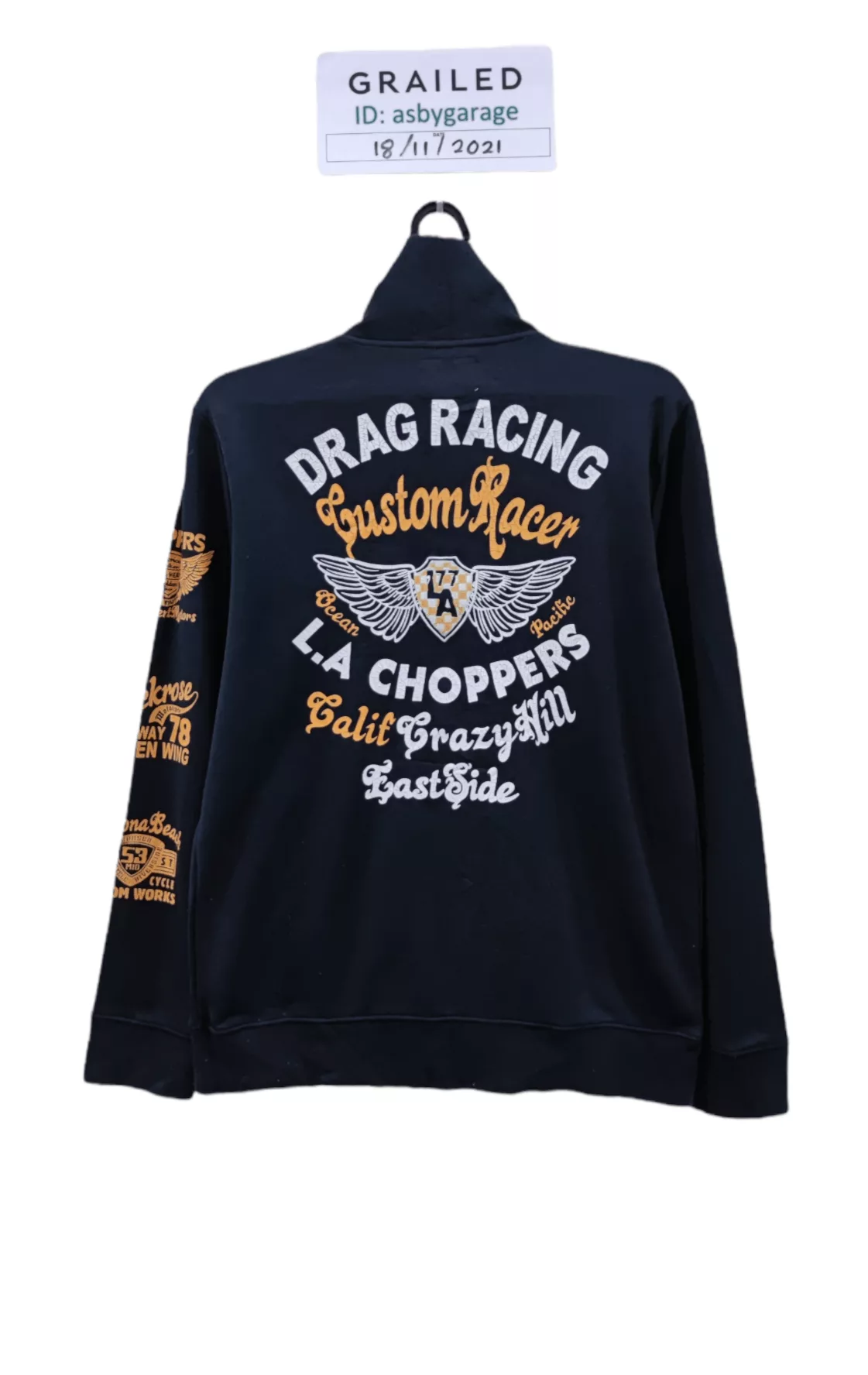 Japanese Brand Sweaters Knitwear Japanese Brand MERRY GARDEN DRAG RACING CUSTOM (RMH02) Black Workwear