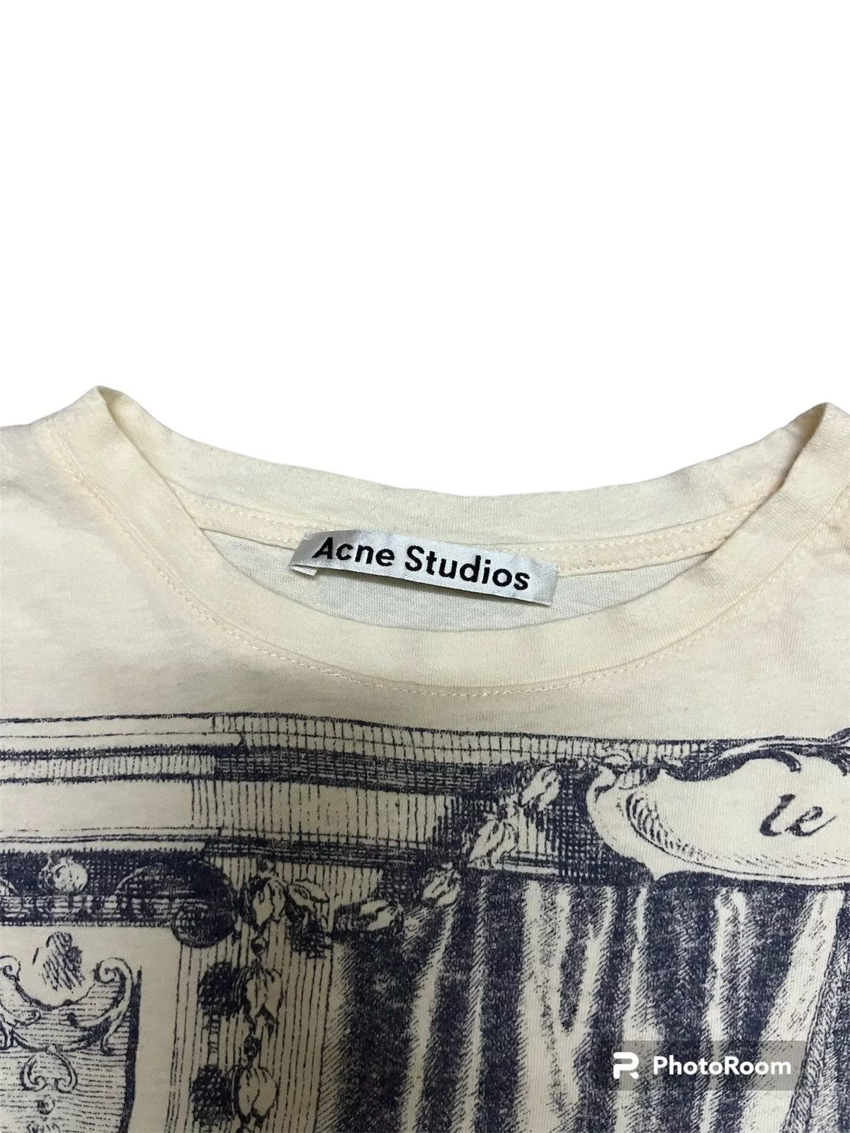 Acne Studios Short Sleeve T Shirts Acne Studios Acnes Studios Baggy Tshirt White