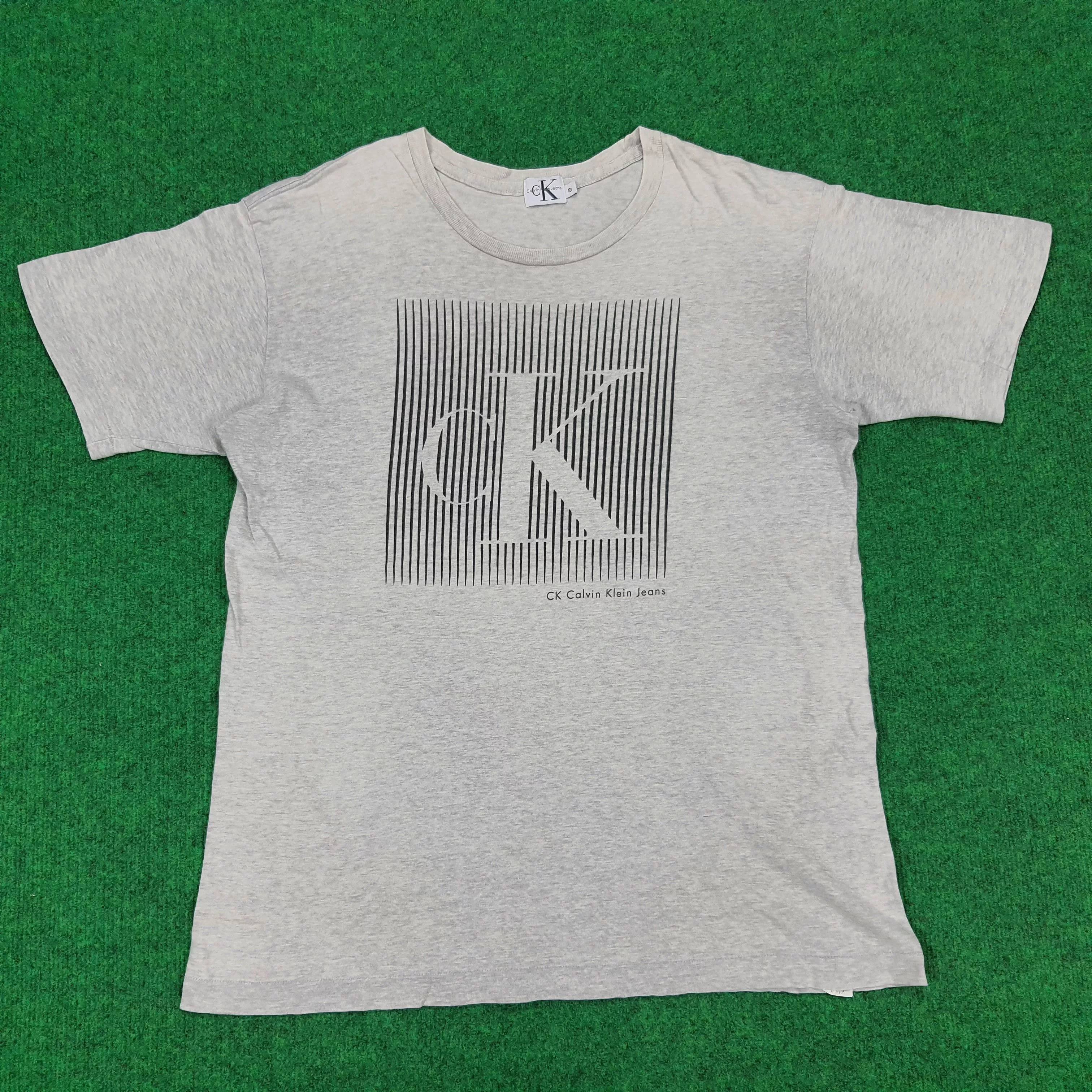 Calvin Klein Short Sleeve T Shirts Calvin Klein × Vintage Vintage Calvin Klein Jeans T-shirt Gray