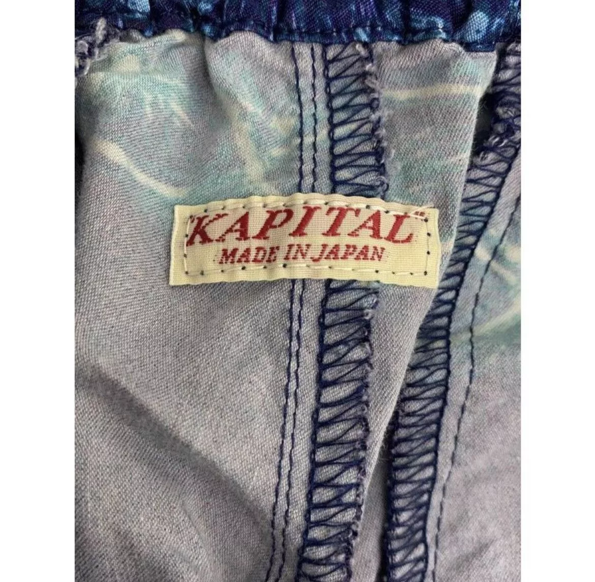 Kapital Denim Kapital Maria rayon pants size 1 Blue